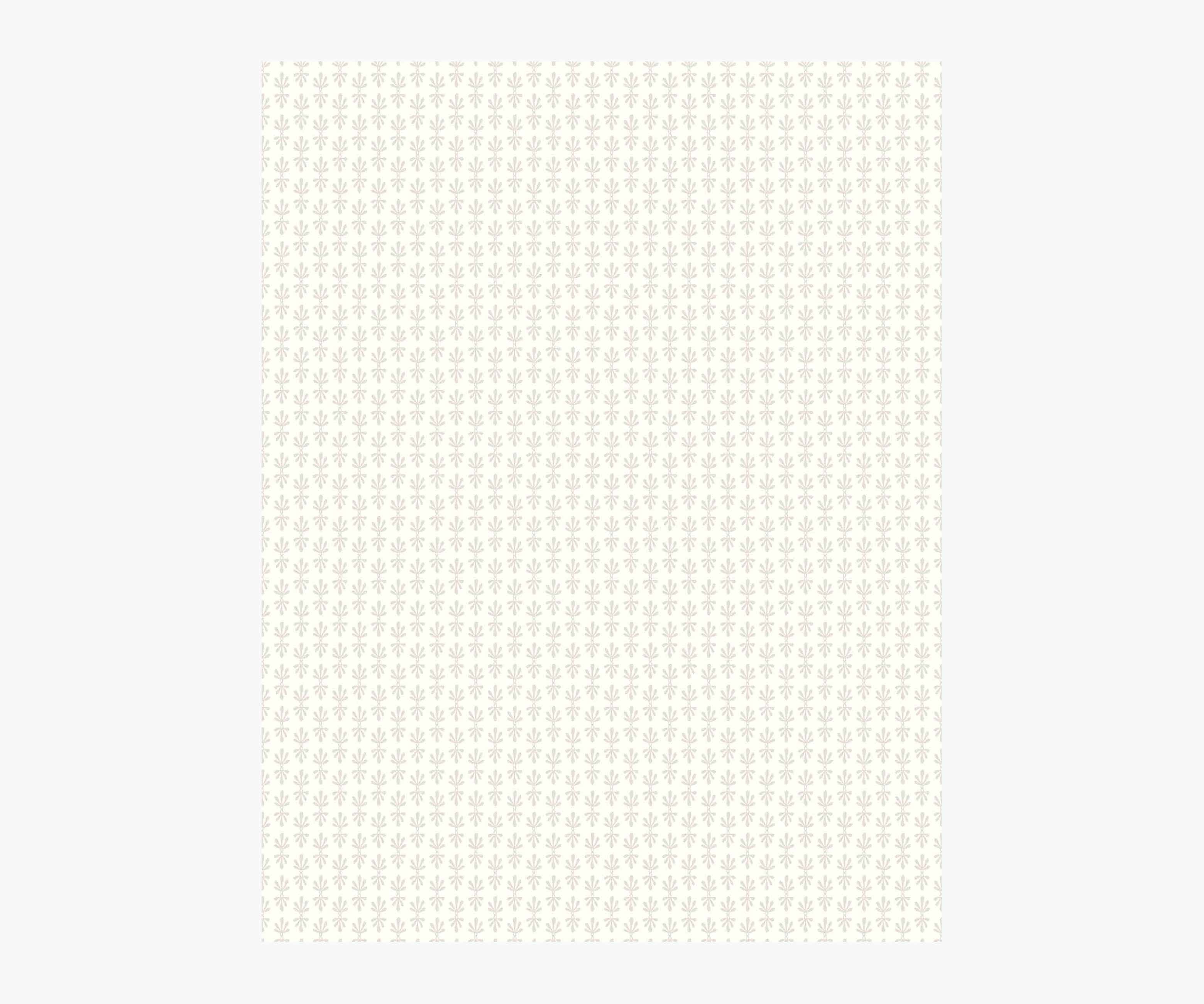 Petal Wallpaper Sample - White & Linen