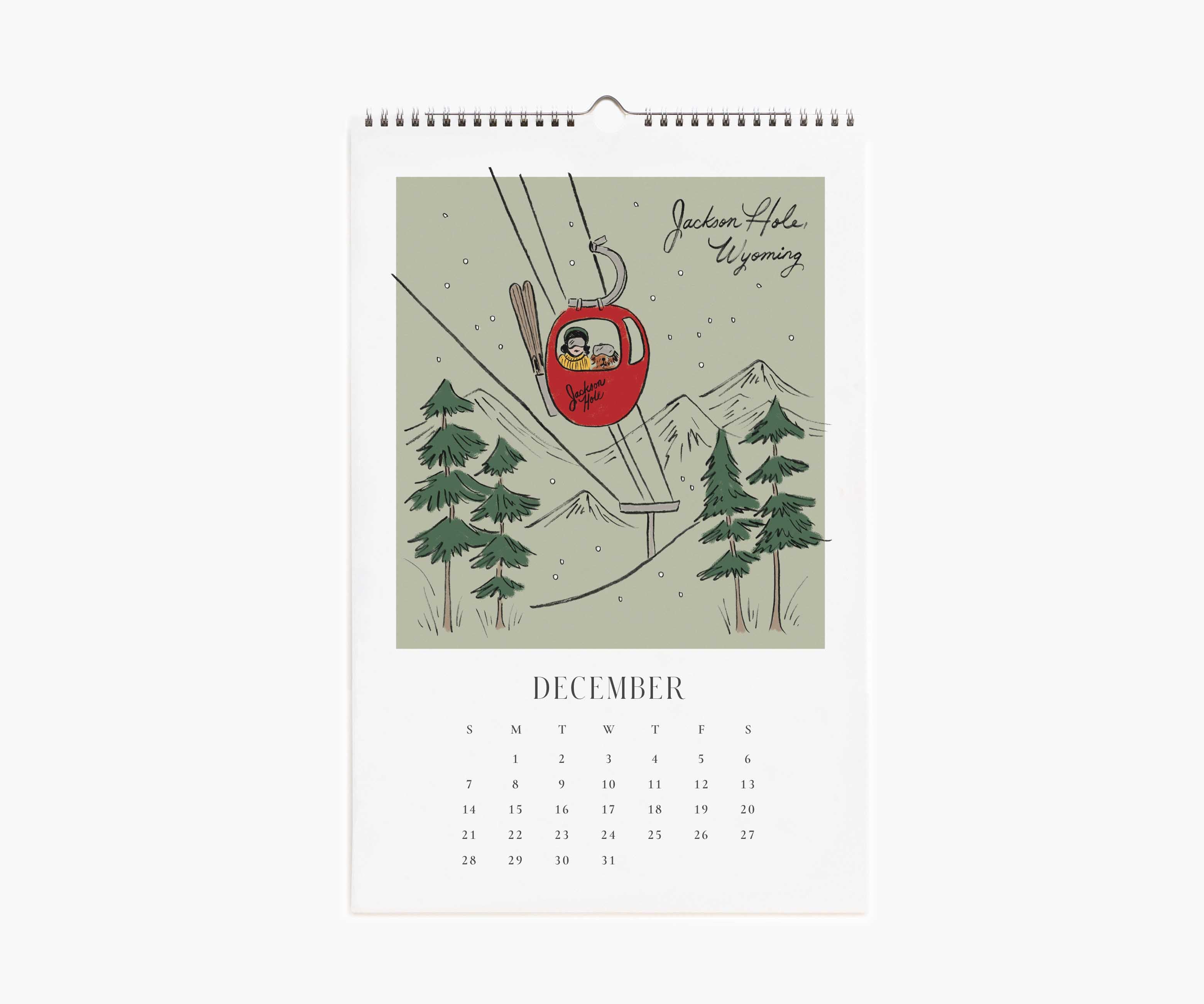 2025 Wall Calendar - Travel Sketchbook