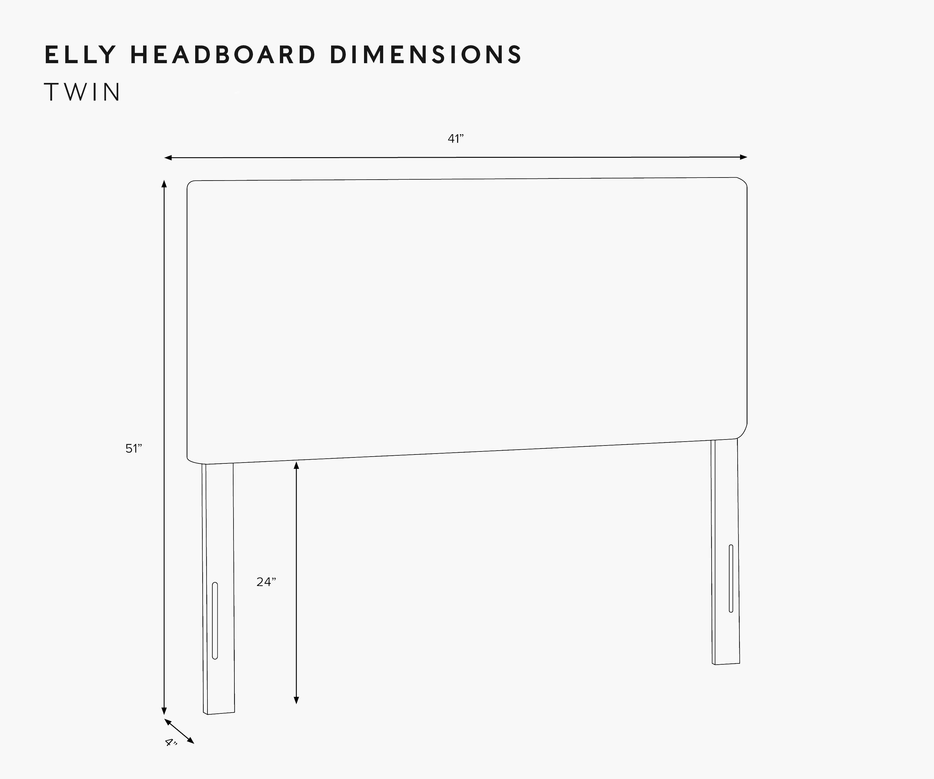 Elly Headboard - Strawberry Fields