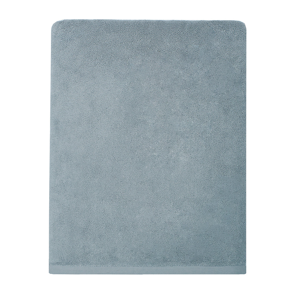 Plush Coastal Blue Bath Sheet