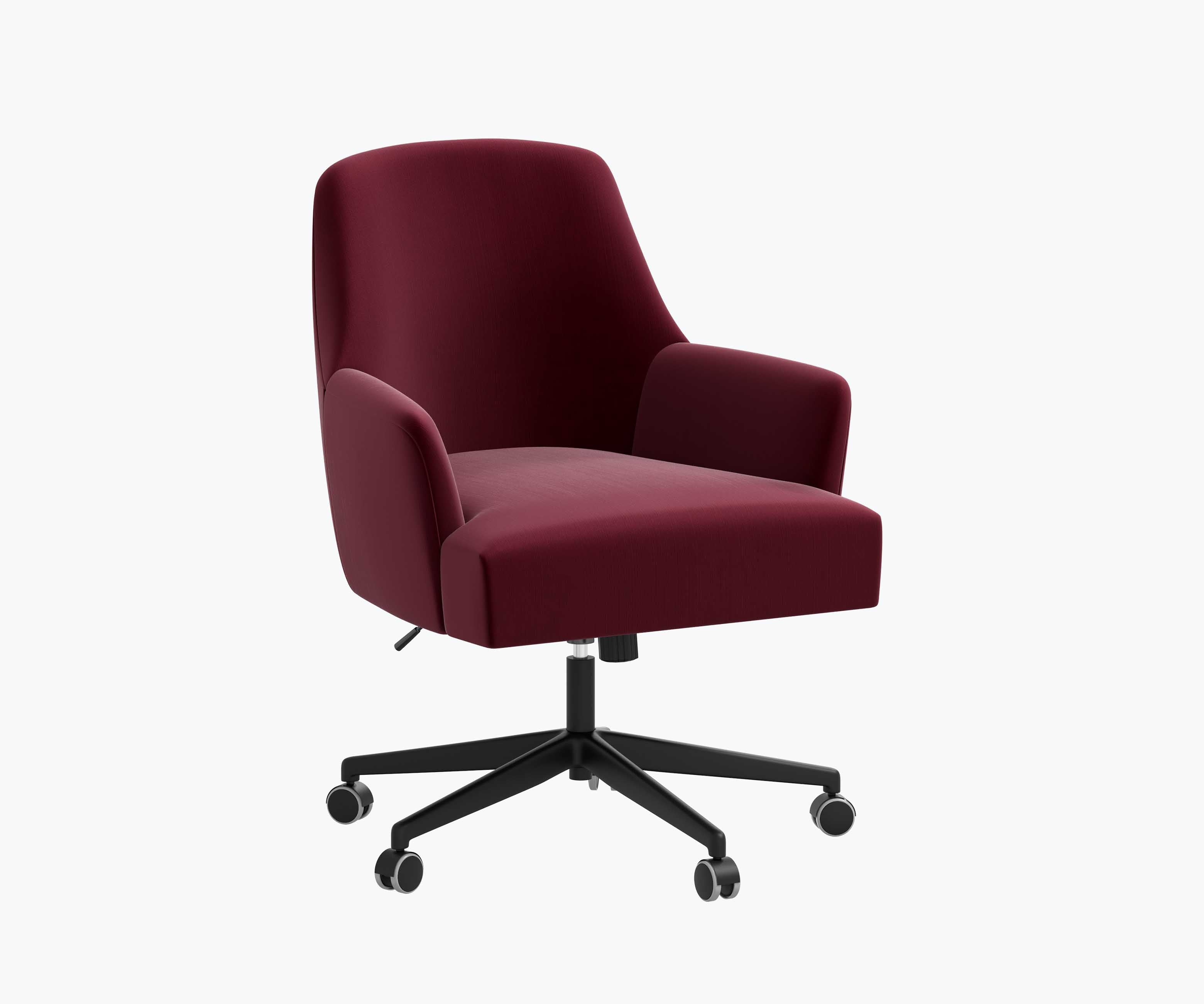 Cambridge Desk Chair - Plum Velvet