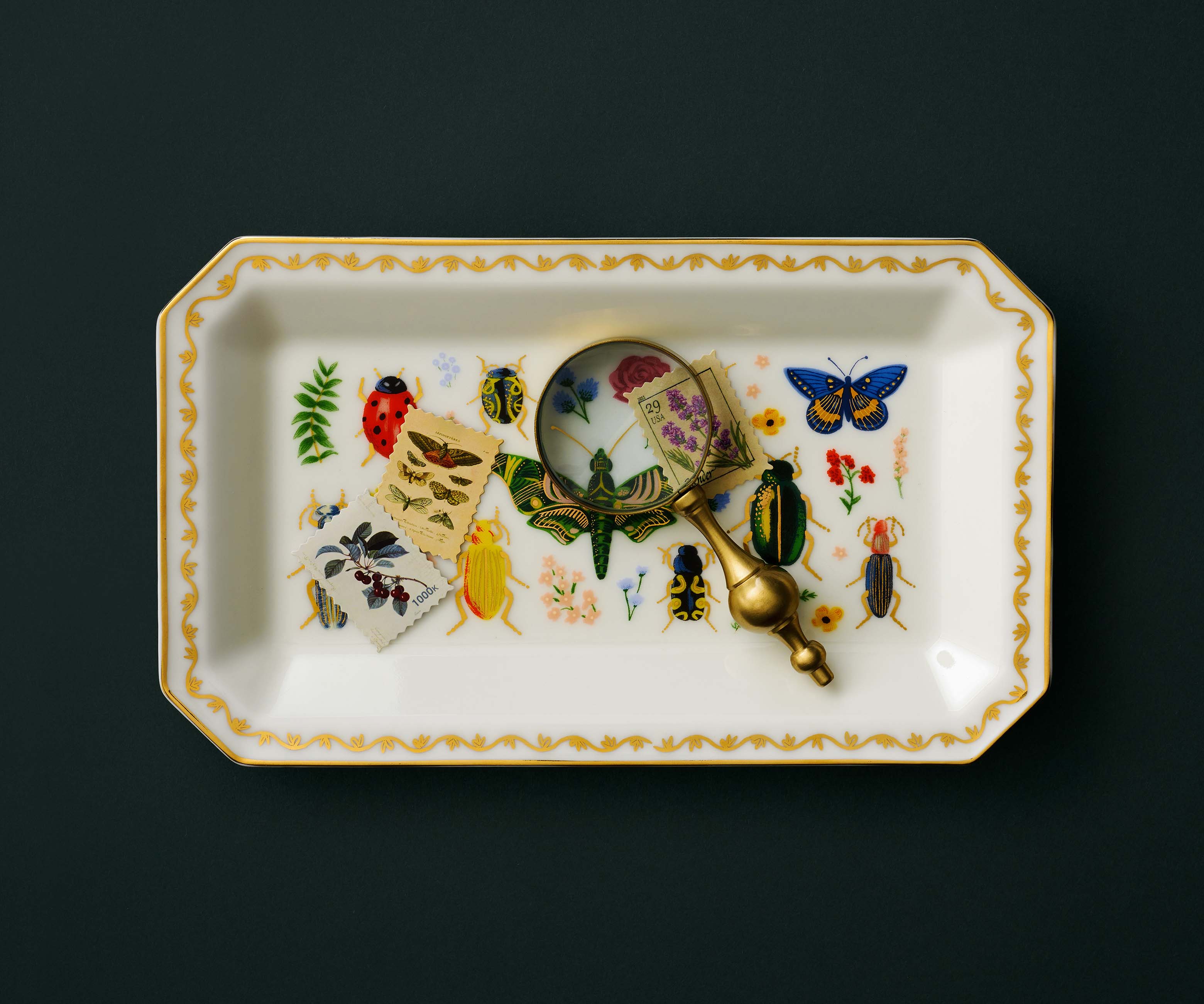 Porcelain Large Catchall Tray - Curio