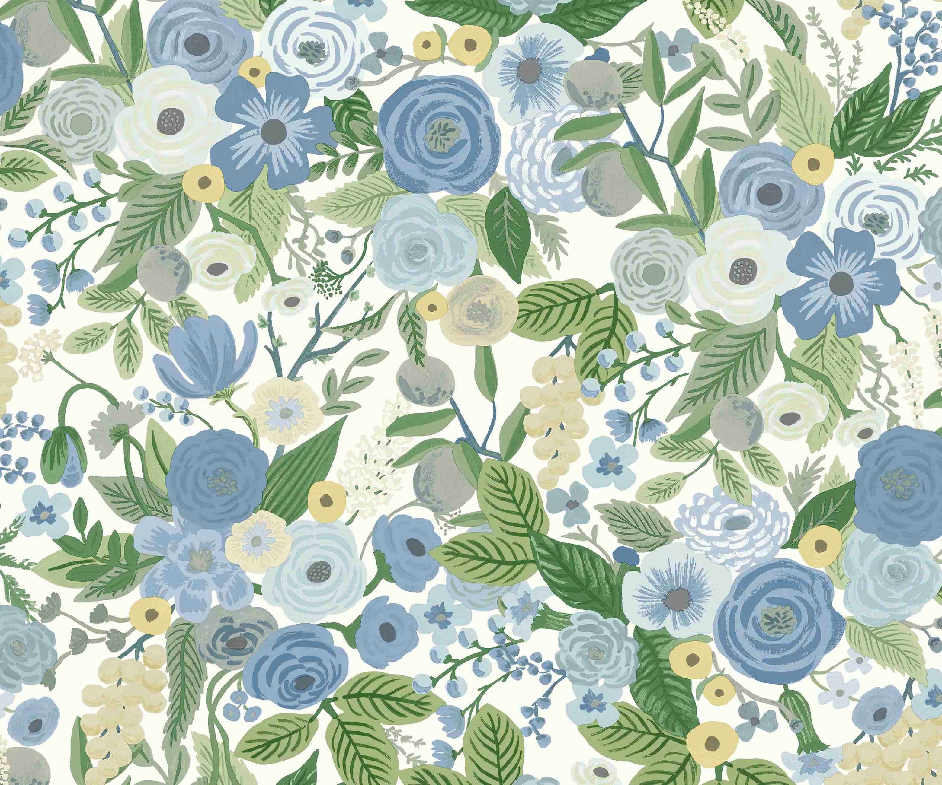 Garden Party Peel & Stick Wallpaper - Blue & Green