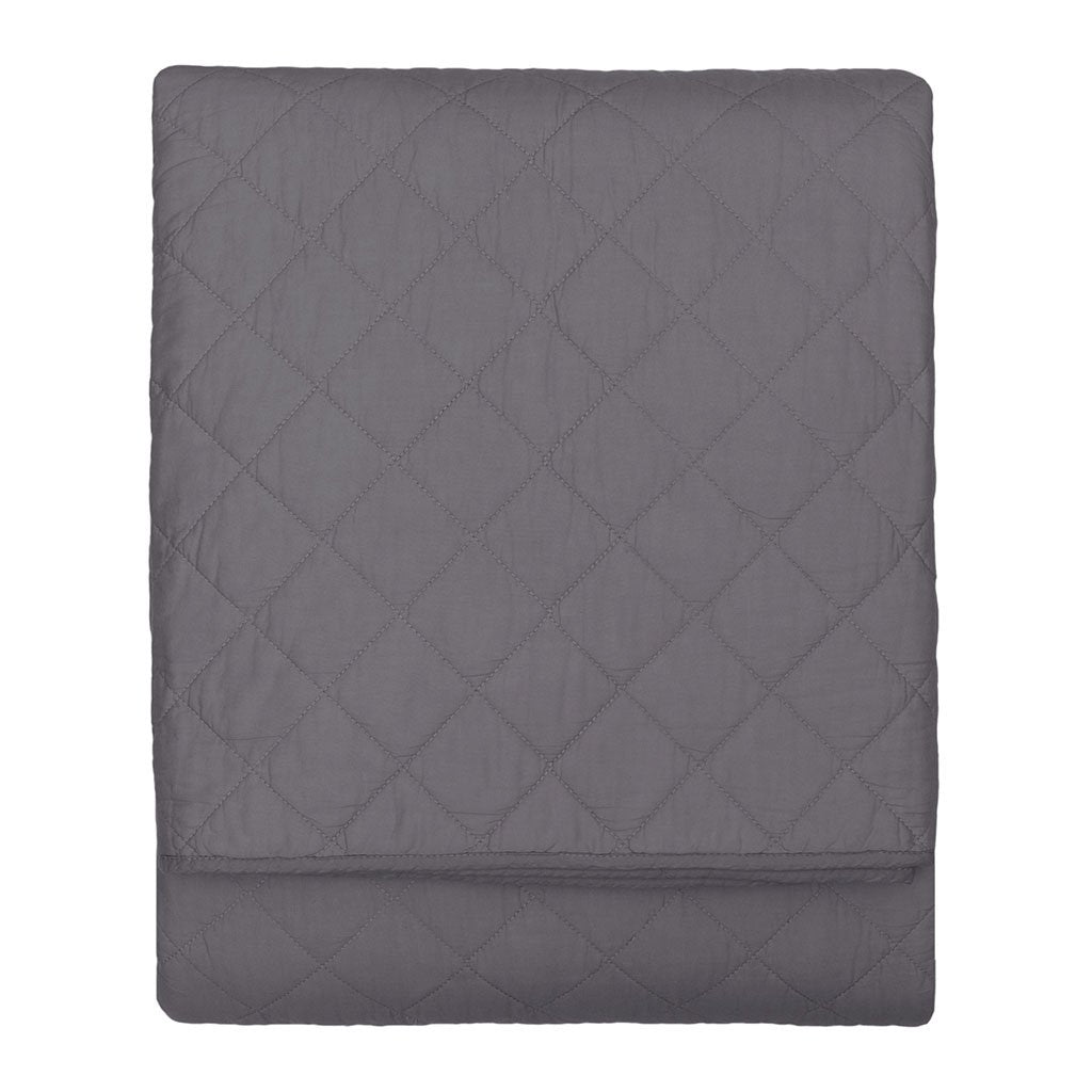 Charcoal Grey Diamond Quilt