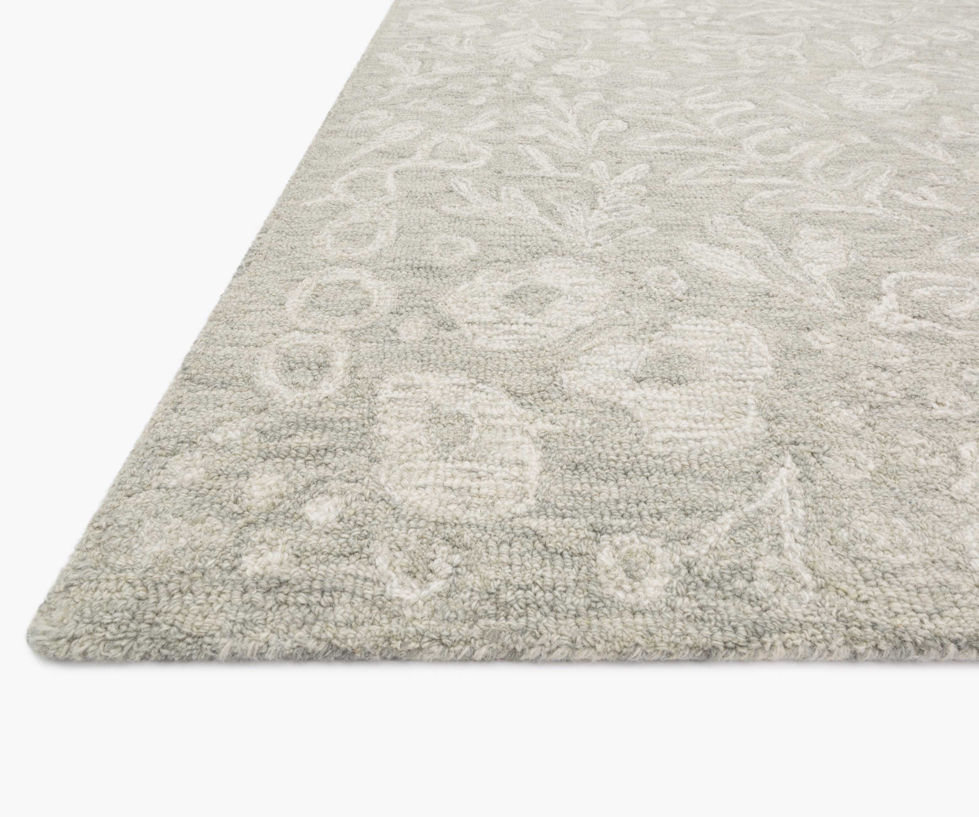 Tapestry Marion Wool-Hooked Rug - Slate