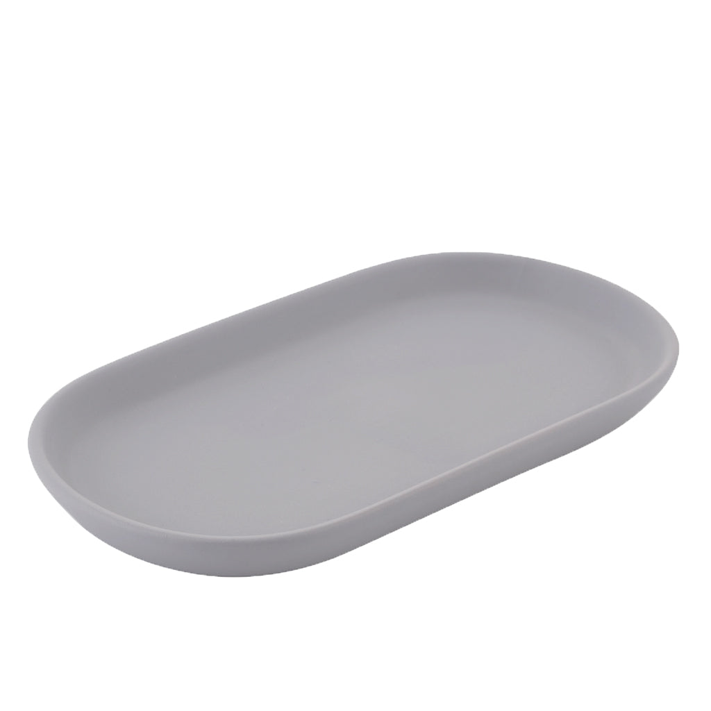 The Modern Matte Light Grey Ceramic Bath Accessories