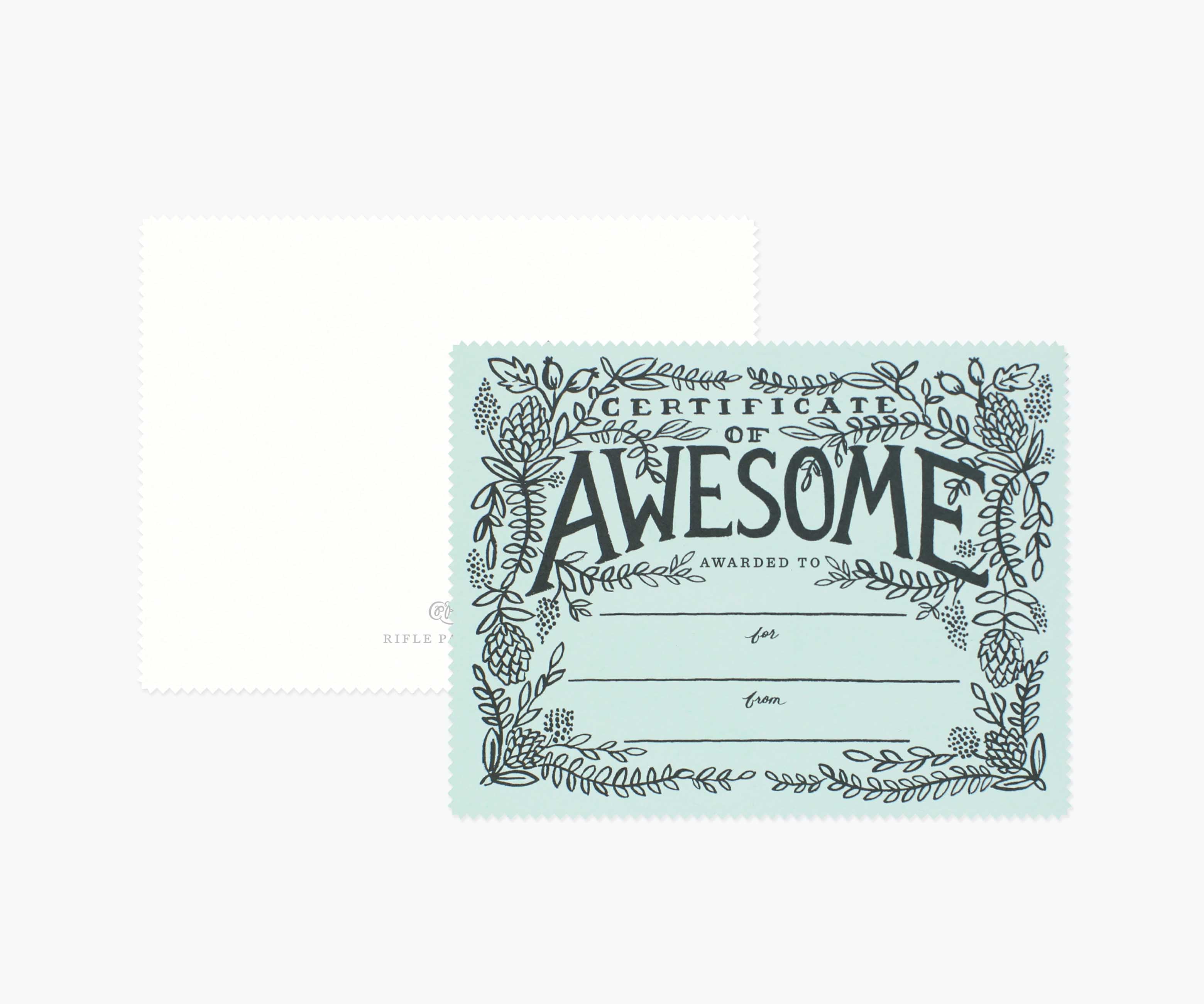 Certificate of Awesome