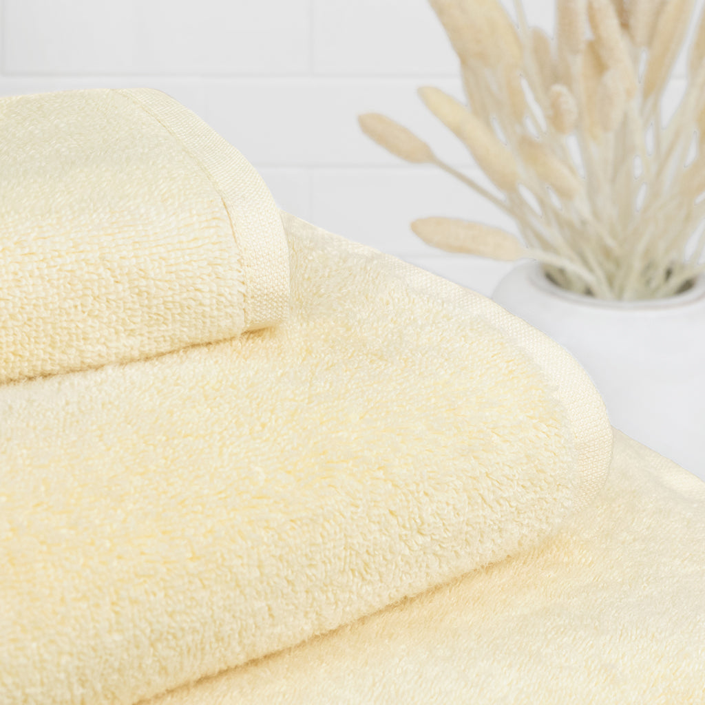 Plush Buttercup Yellow Towel Essentials Bundle (2 Wash + 2 Hand + 2 Bath Towels)