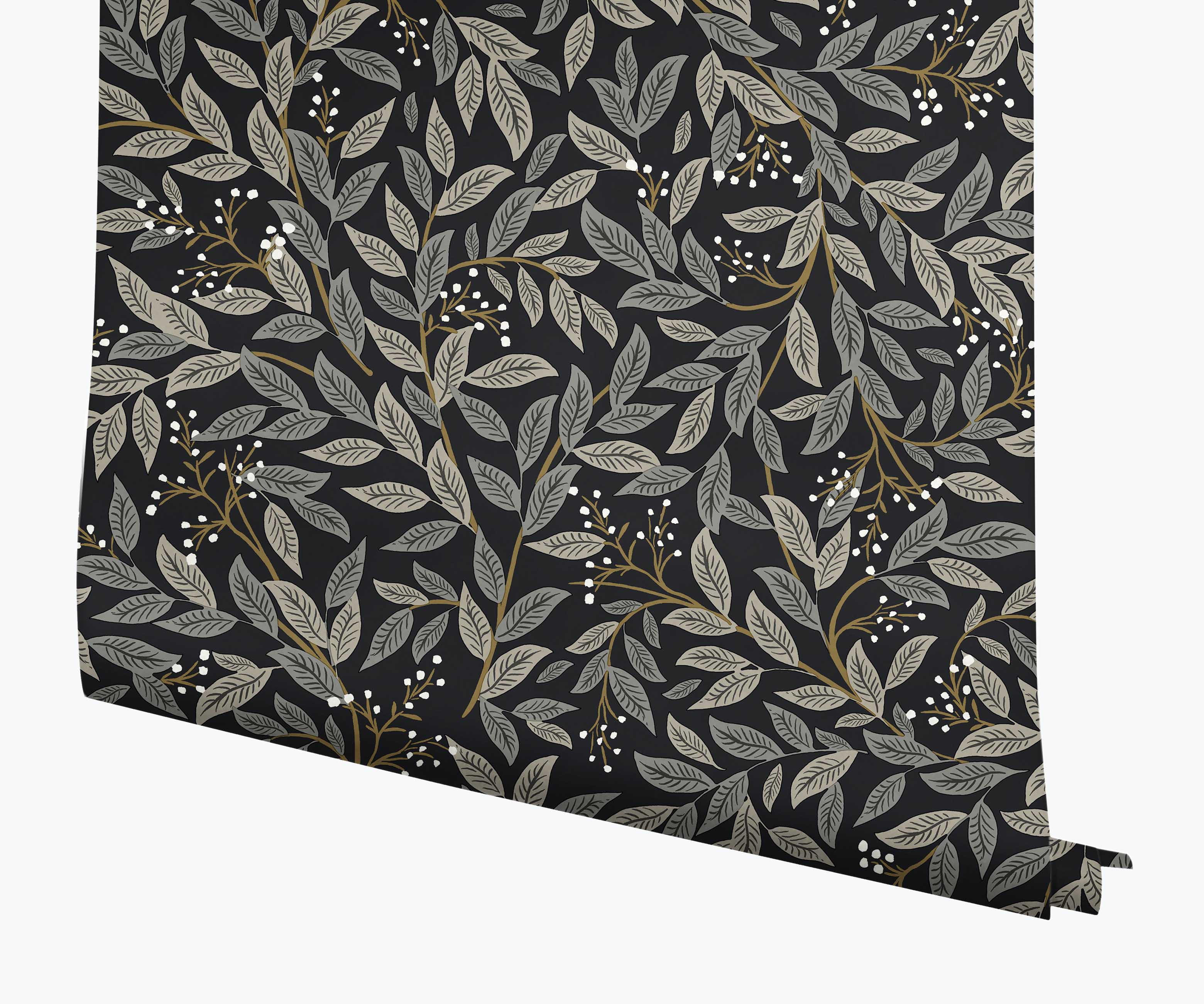 Willowberry Wallpaper - Black