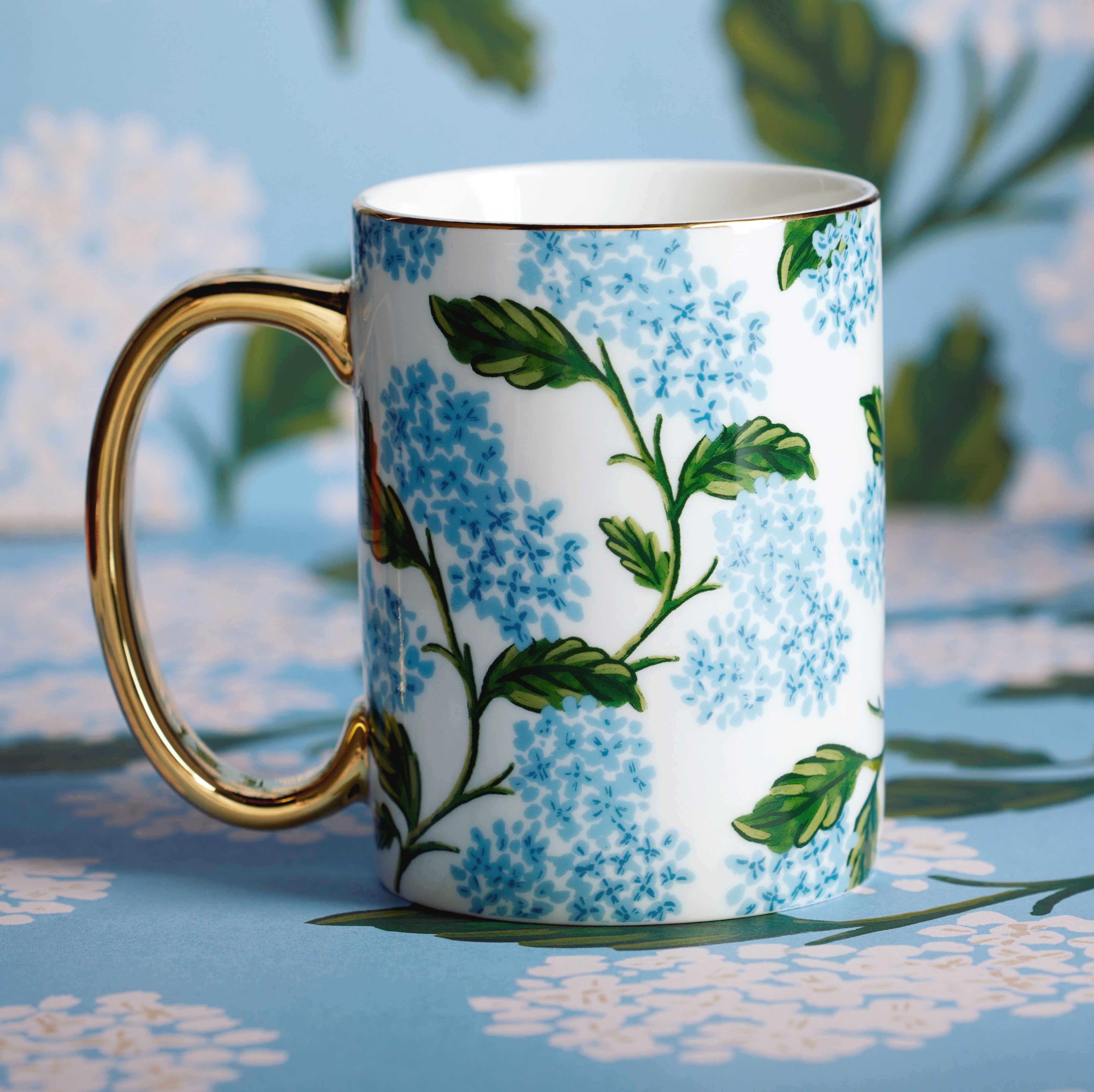 Porcelain Mug - Hydrangea