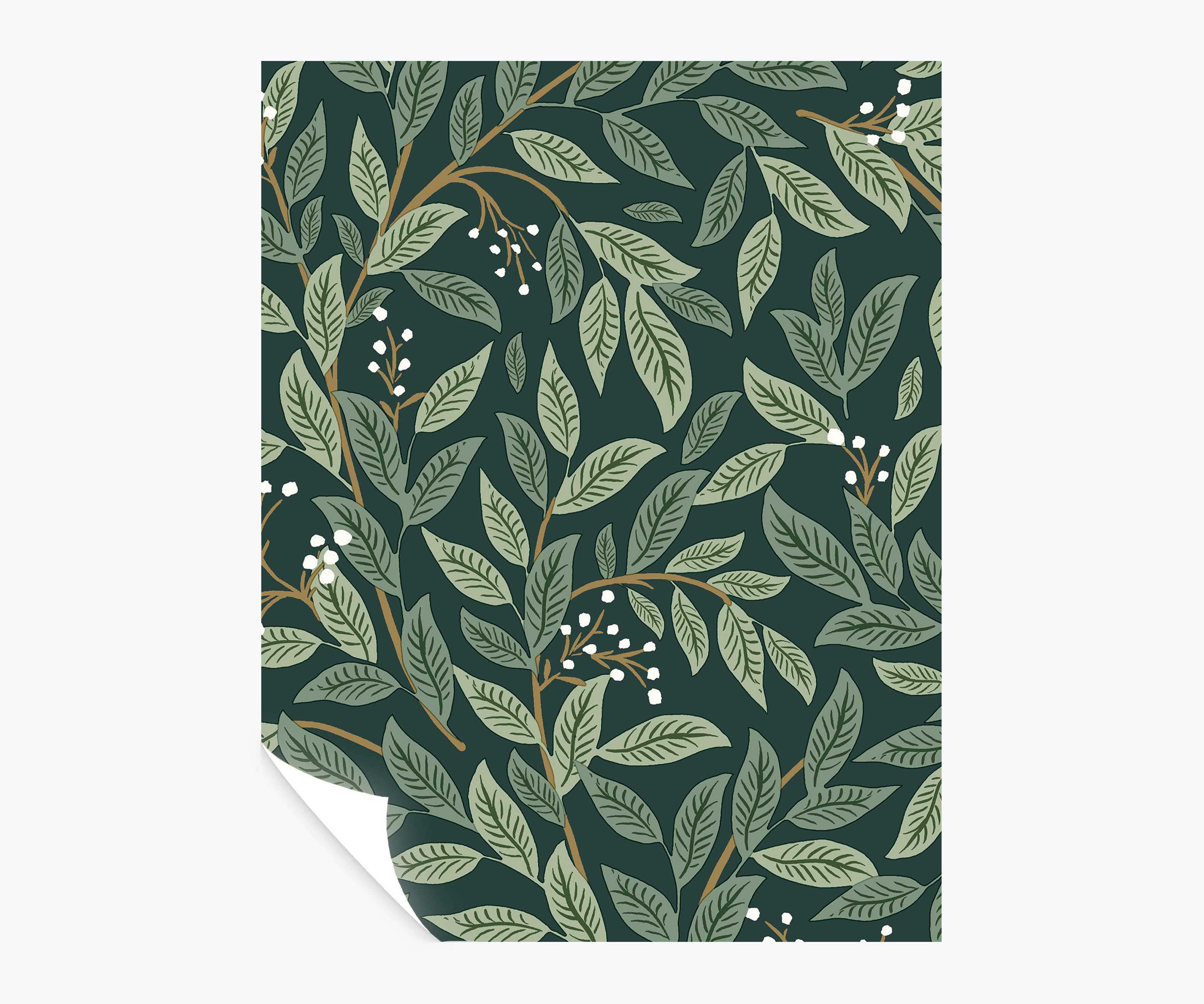 Willowberry Peel & Stick Wallpaper Sample - Emerald