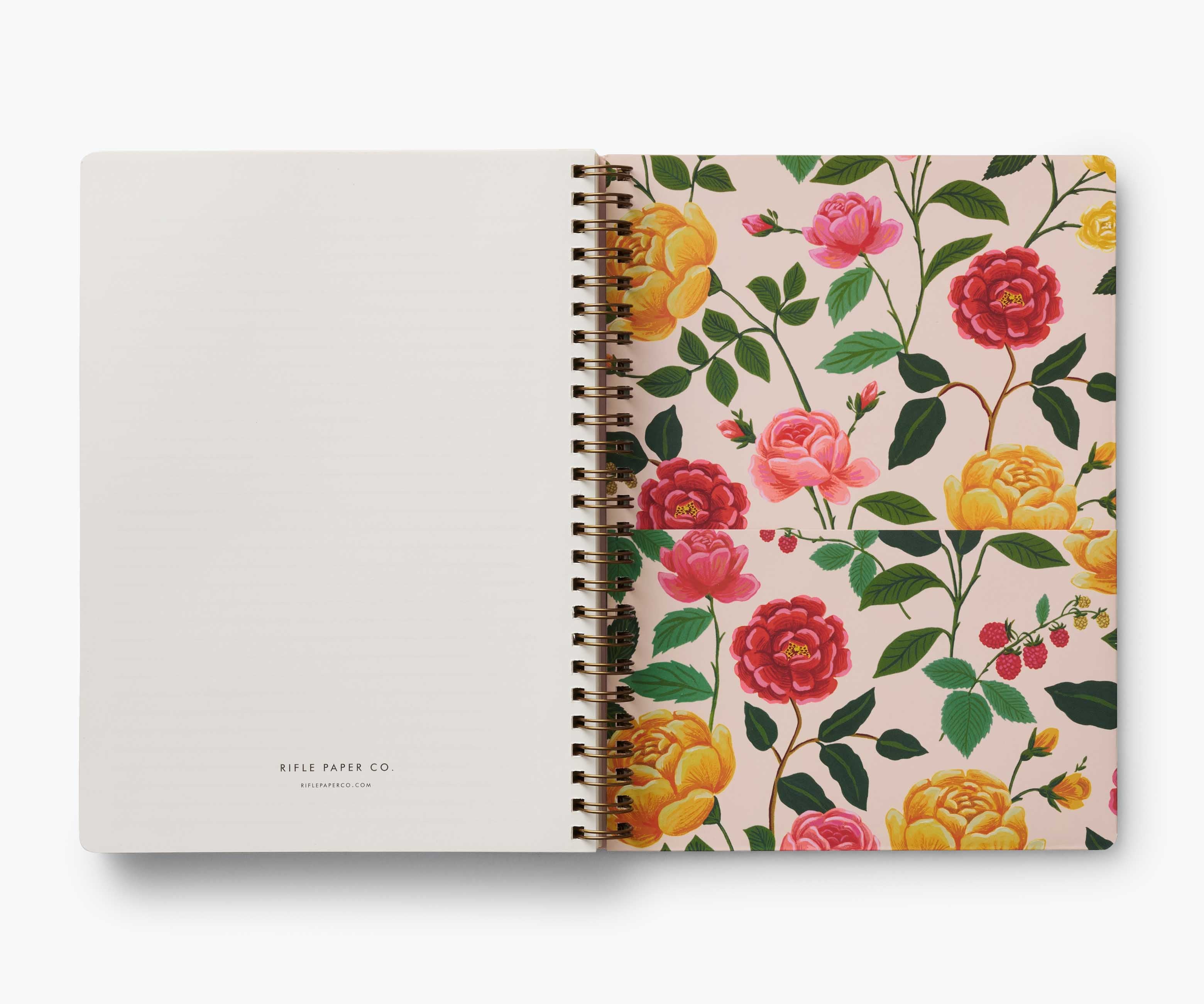 2025 12-Month Softcover Spiral Planner - Roses