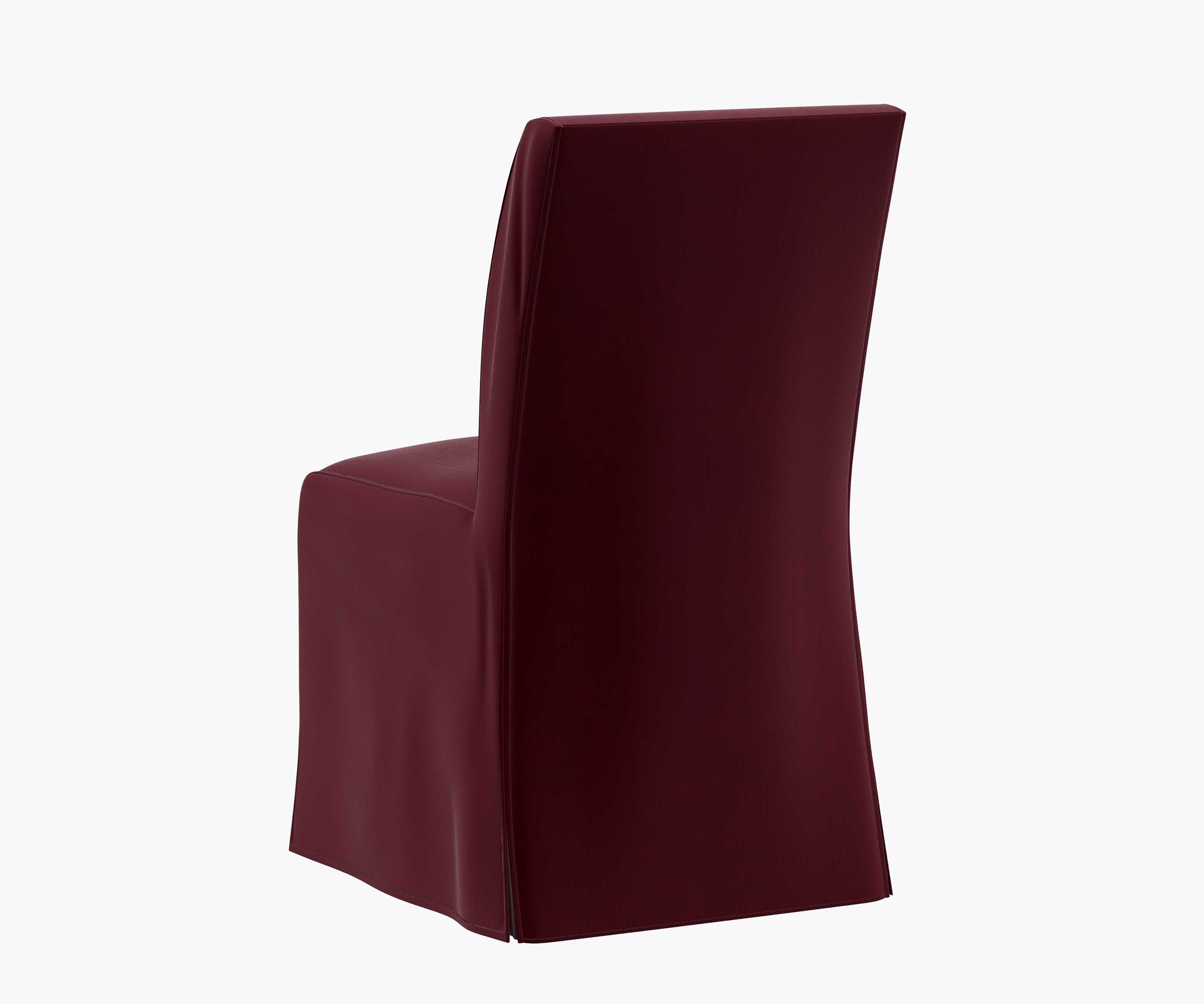 Frances Slipcover Dining Chair - Plum Velvet