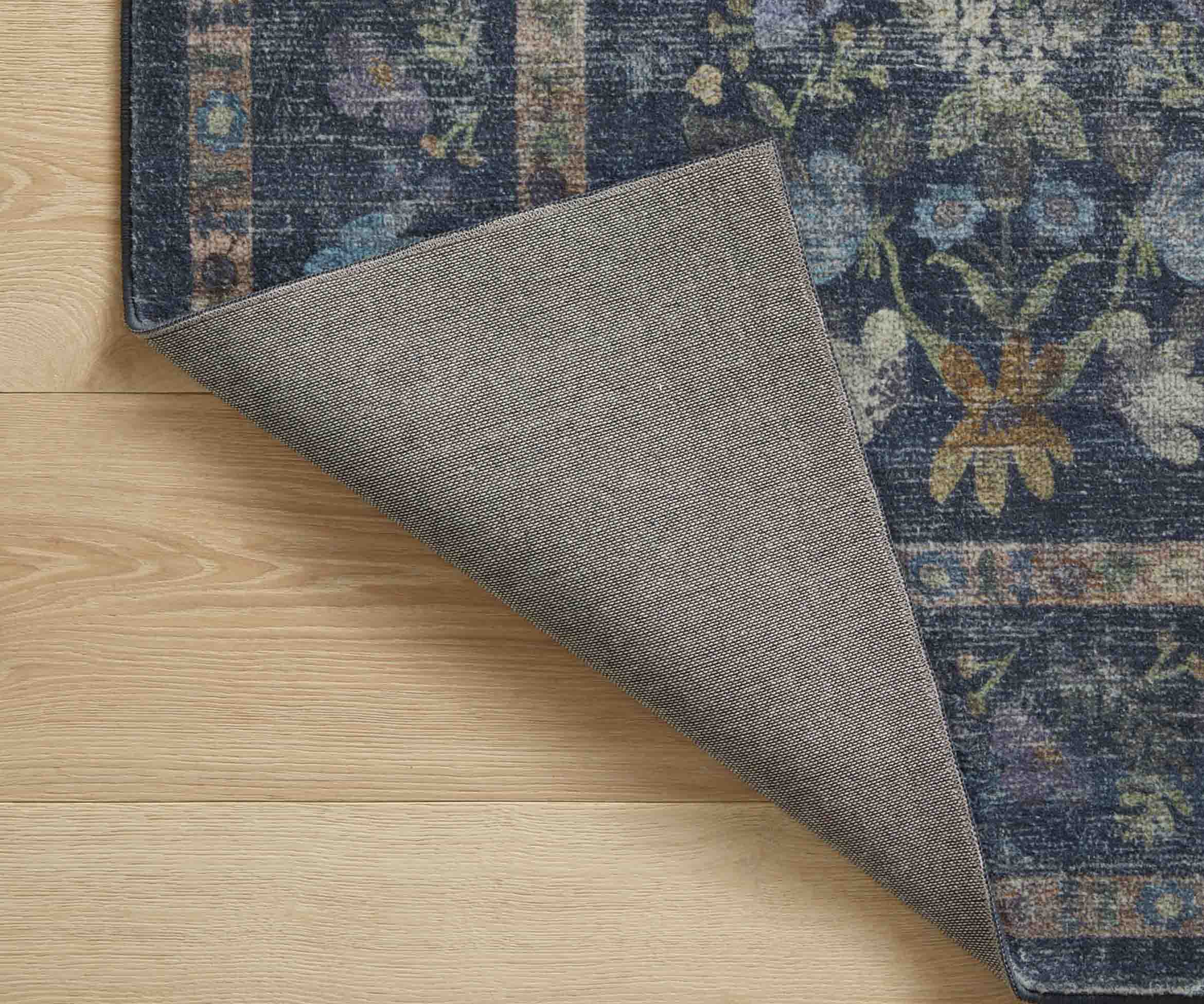 Courtyard Seville Printed Rug - Navy