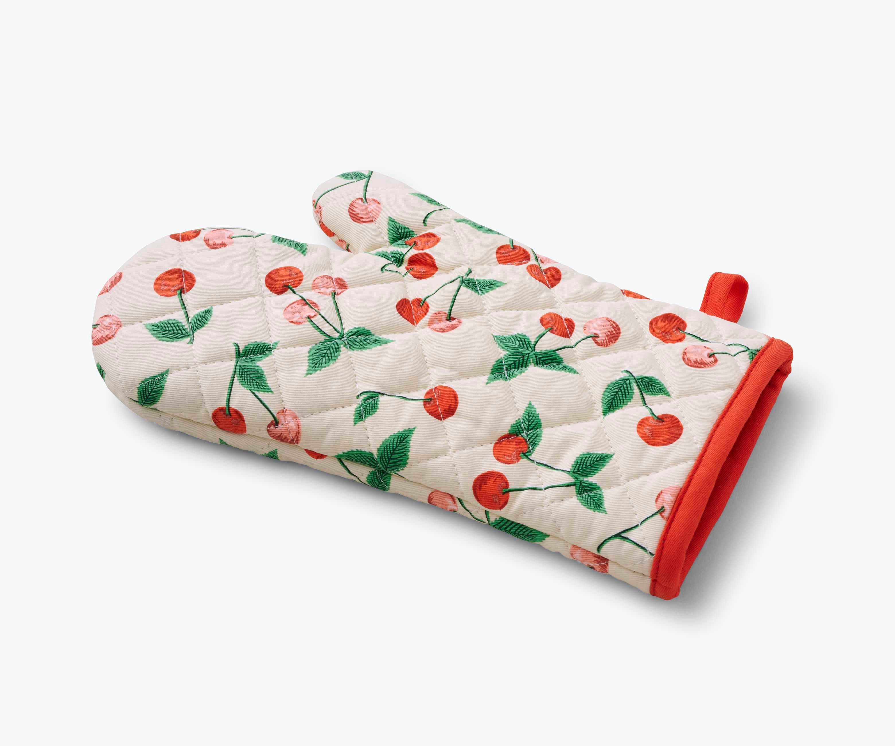 Oven Mitt and Pot Holder Set - Cherries