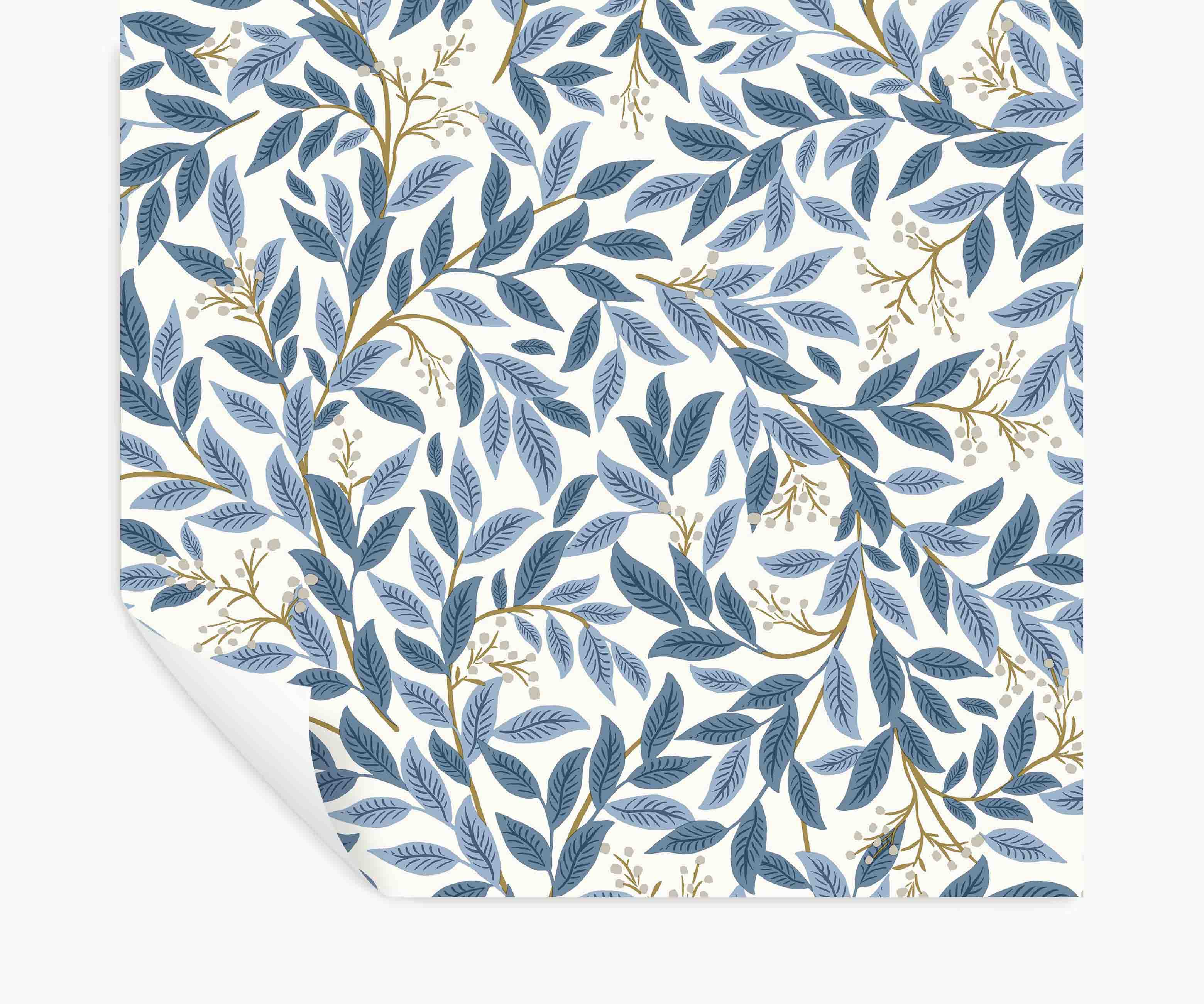 Willowberry Peel & Stick Wallpaper - Blue & White