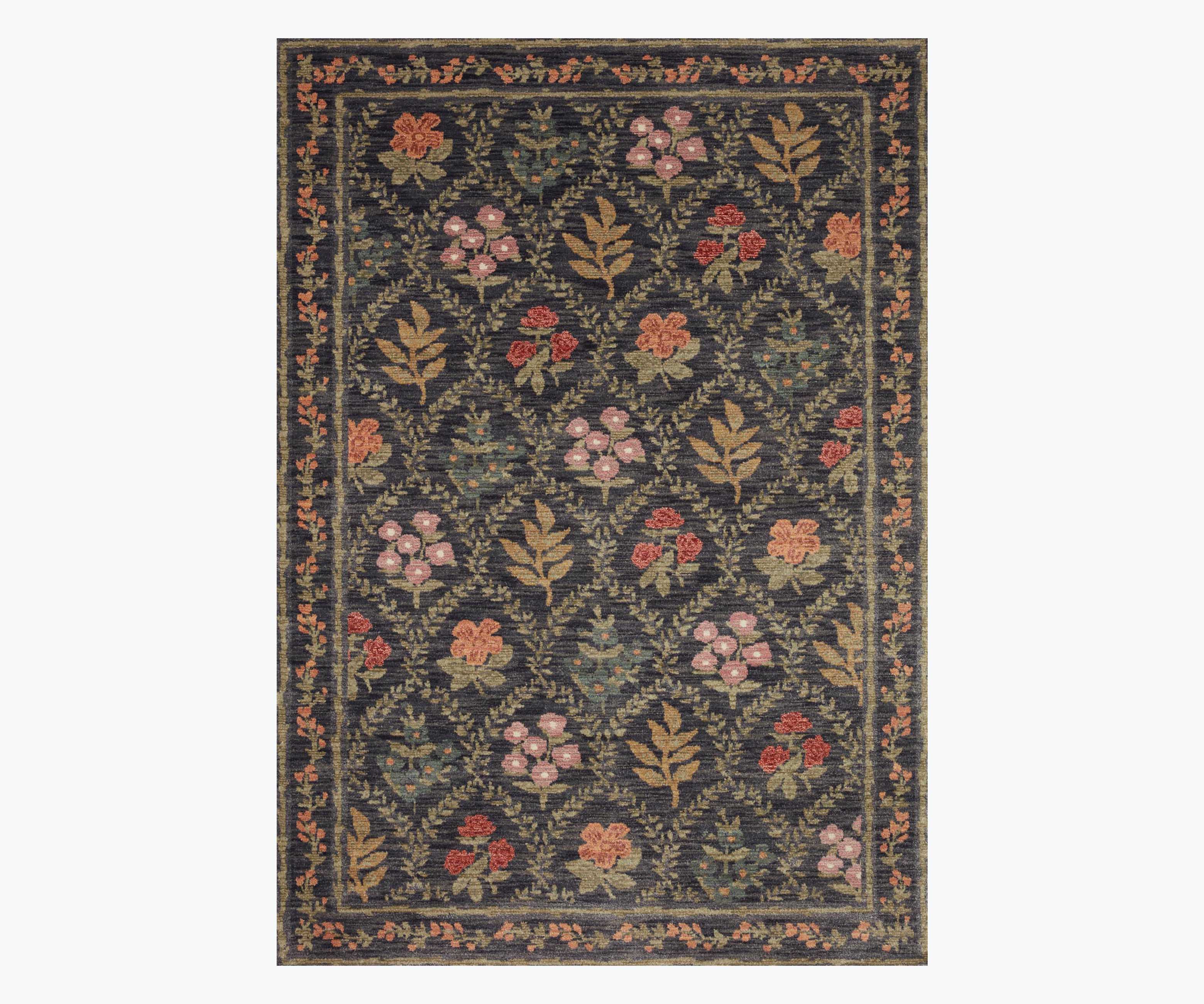 Fiore Hawthorne Power Loomed Rug - Charcoal