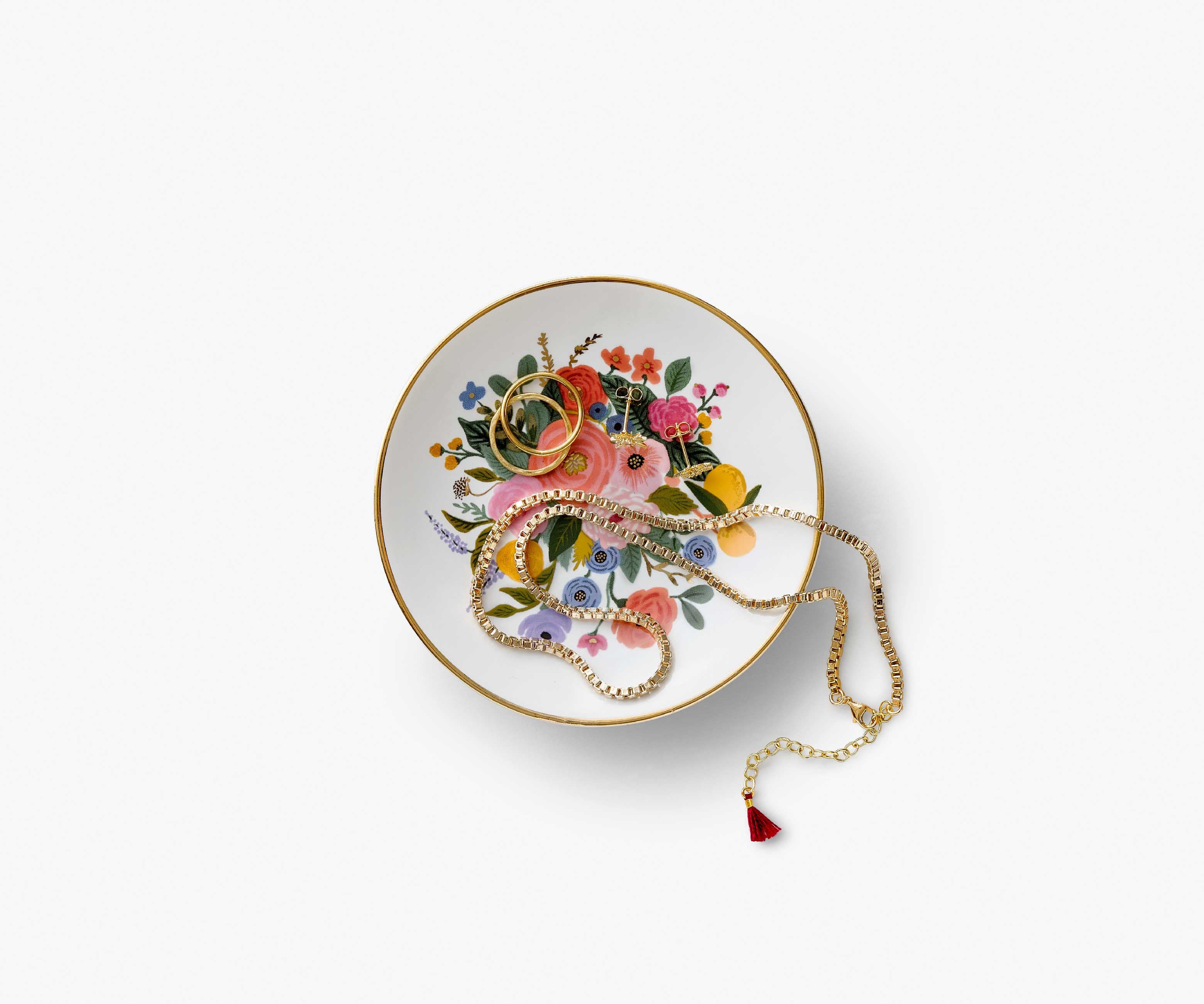 Porcelain Ring Dish - Garden Party Bouquet