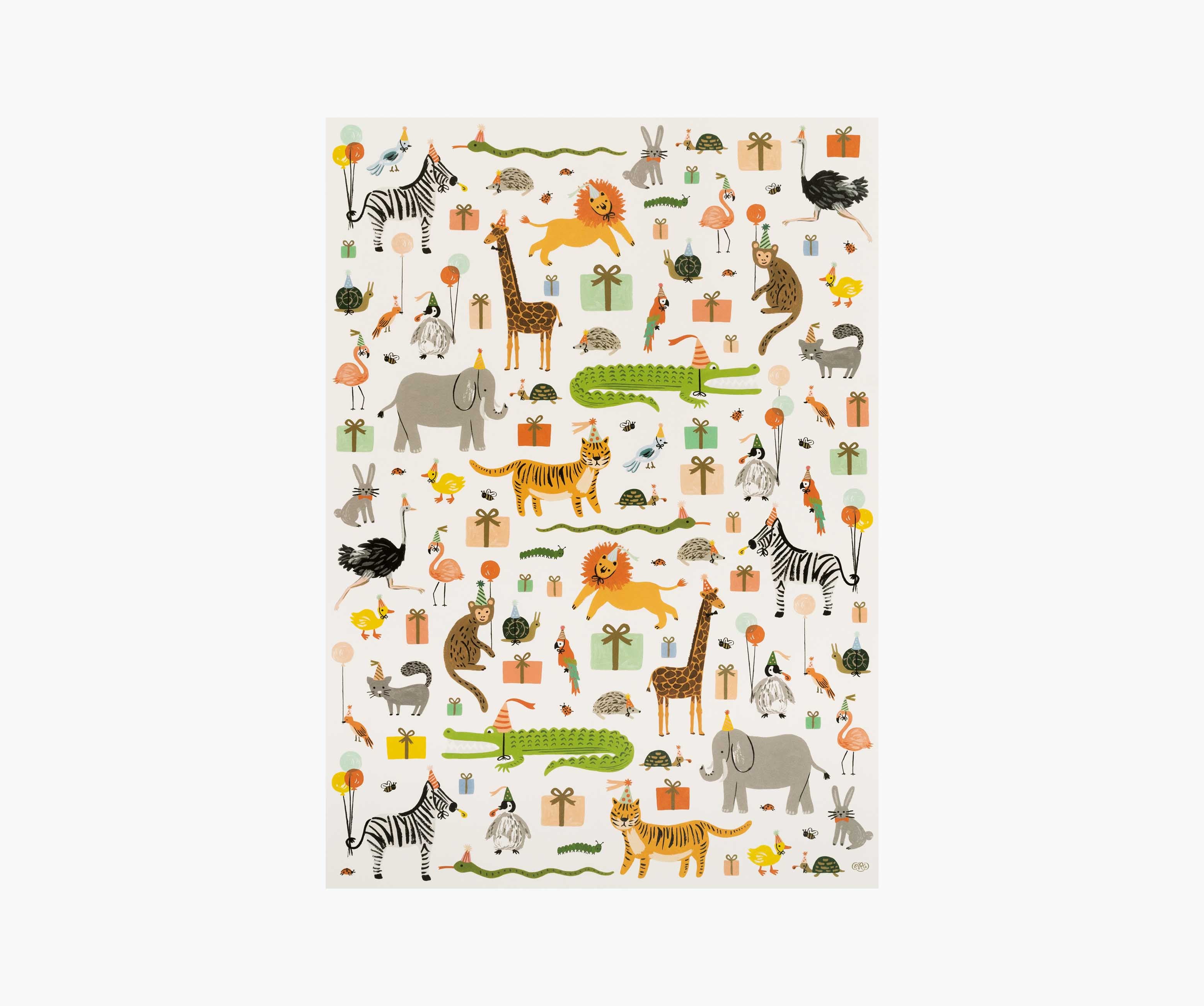 Wrapping Sheets - Party Animals