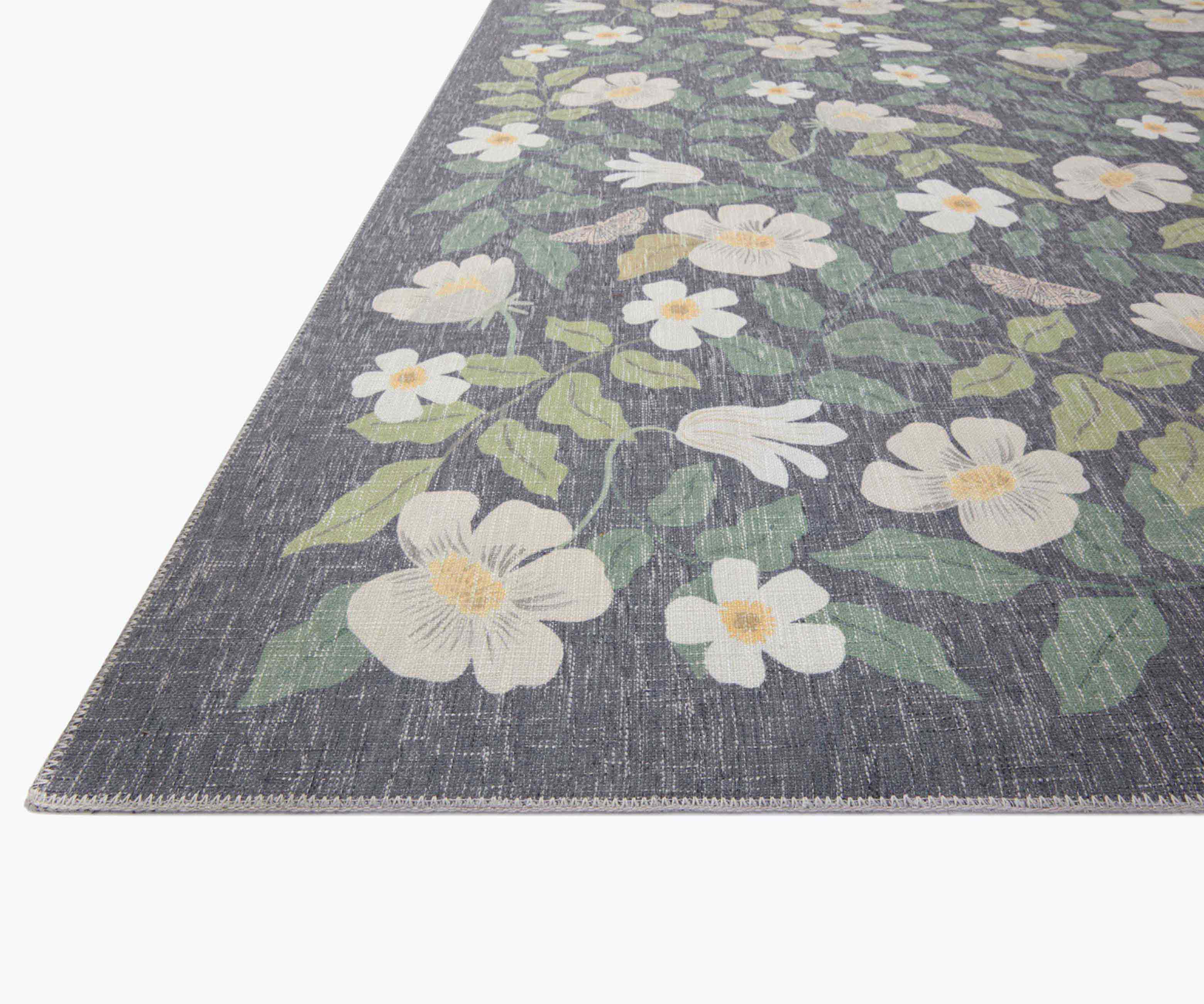 Cotswolds Primrose Power Loomed Rug - Charcoal