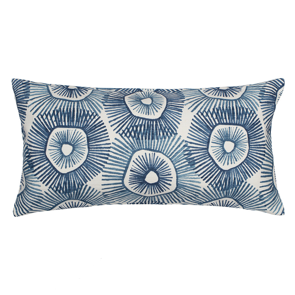 The Navy Sun Burst Throw Pillow