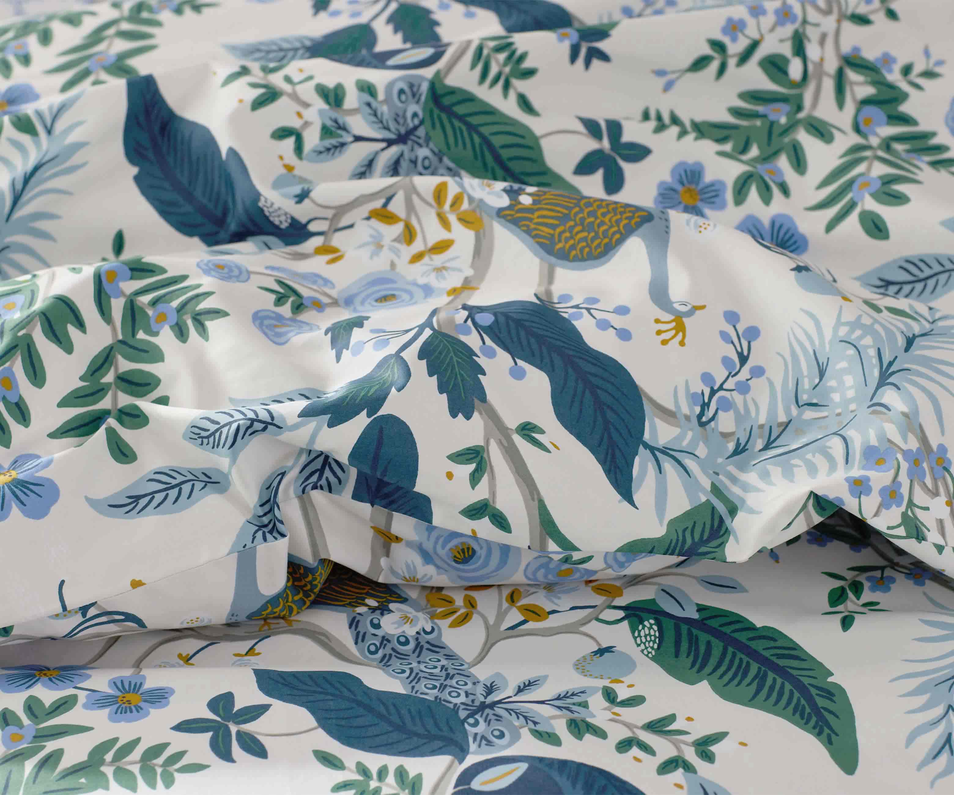 Sateen Comforter - Peacock Ivory