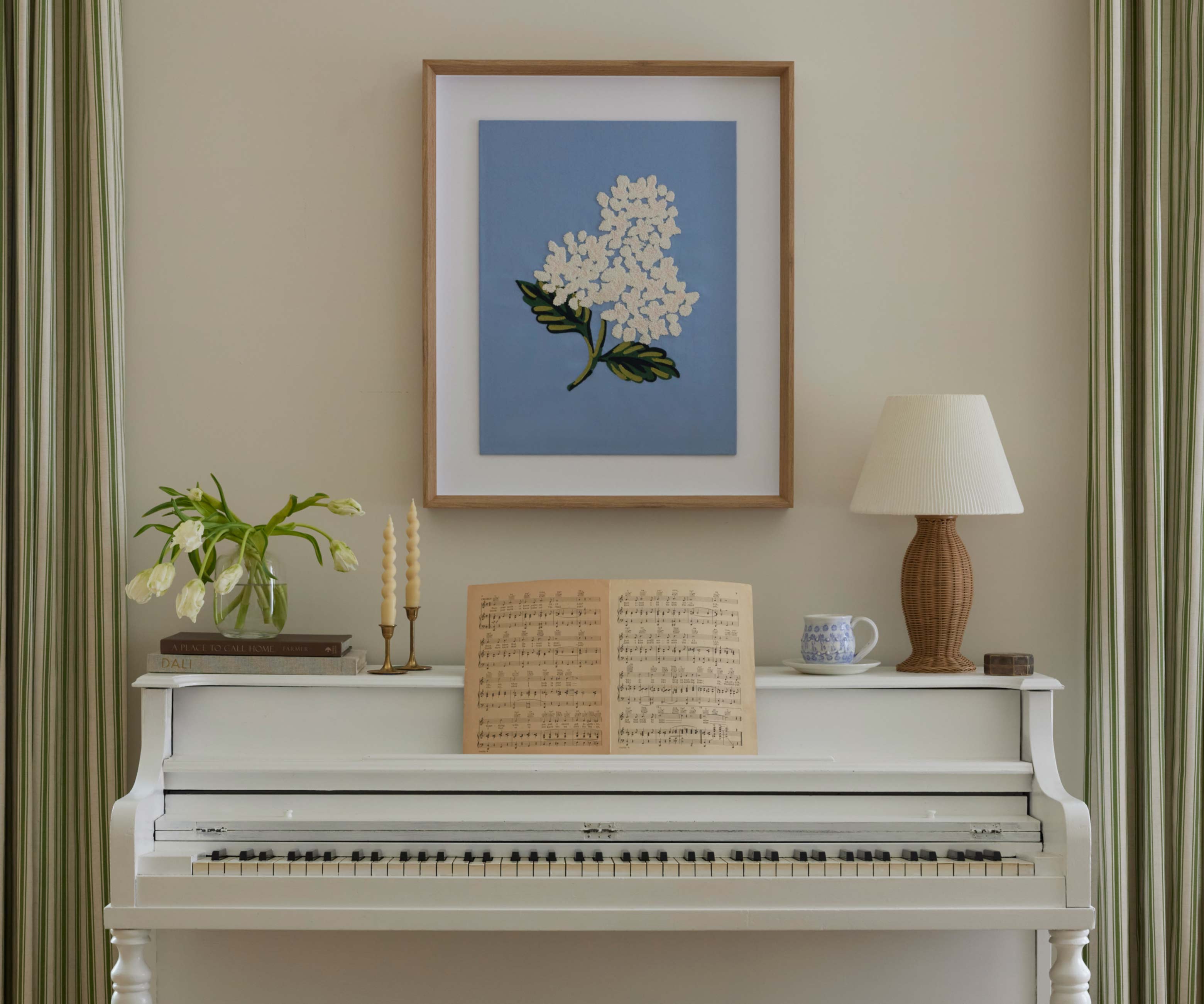 Hydrangea Framed Wall Art - Hydrangea Blue