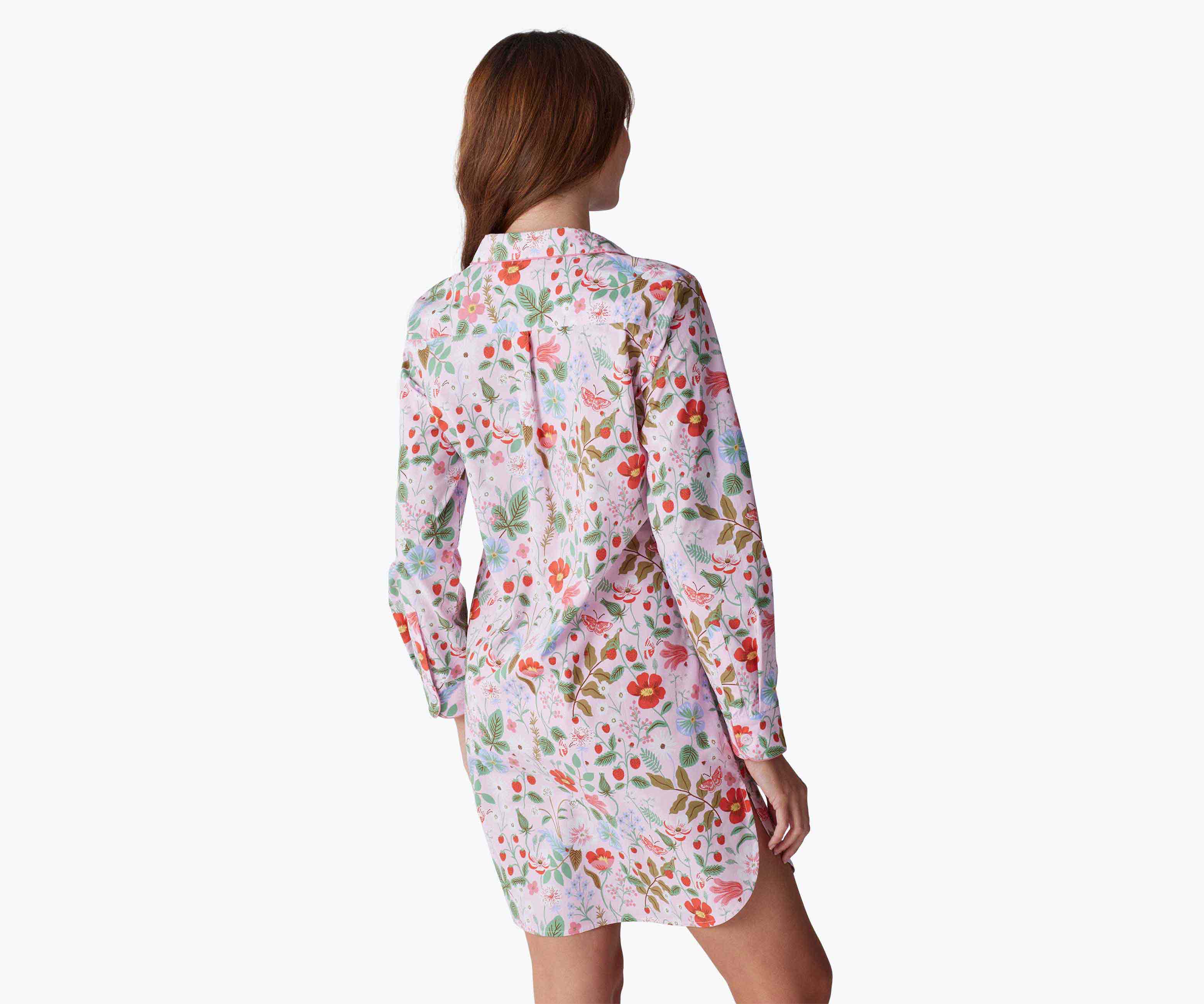 Poplin Nightshirt - Strawberry Fields