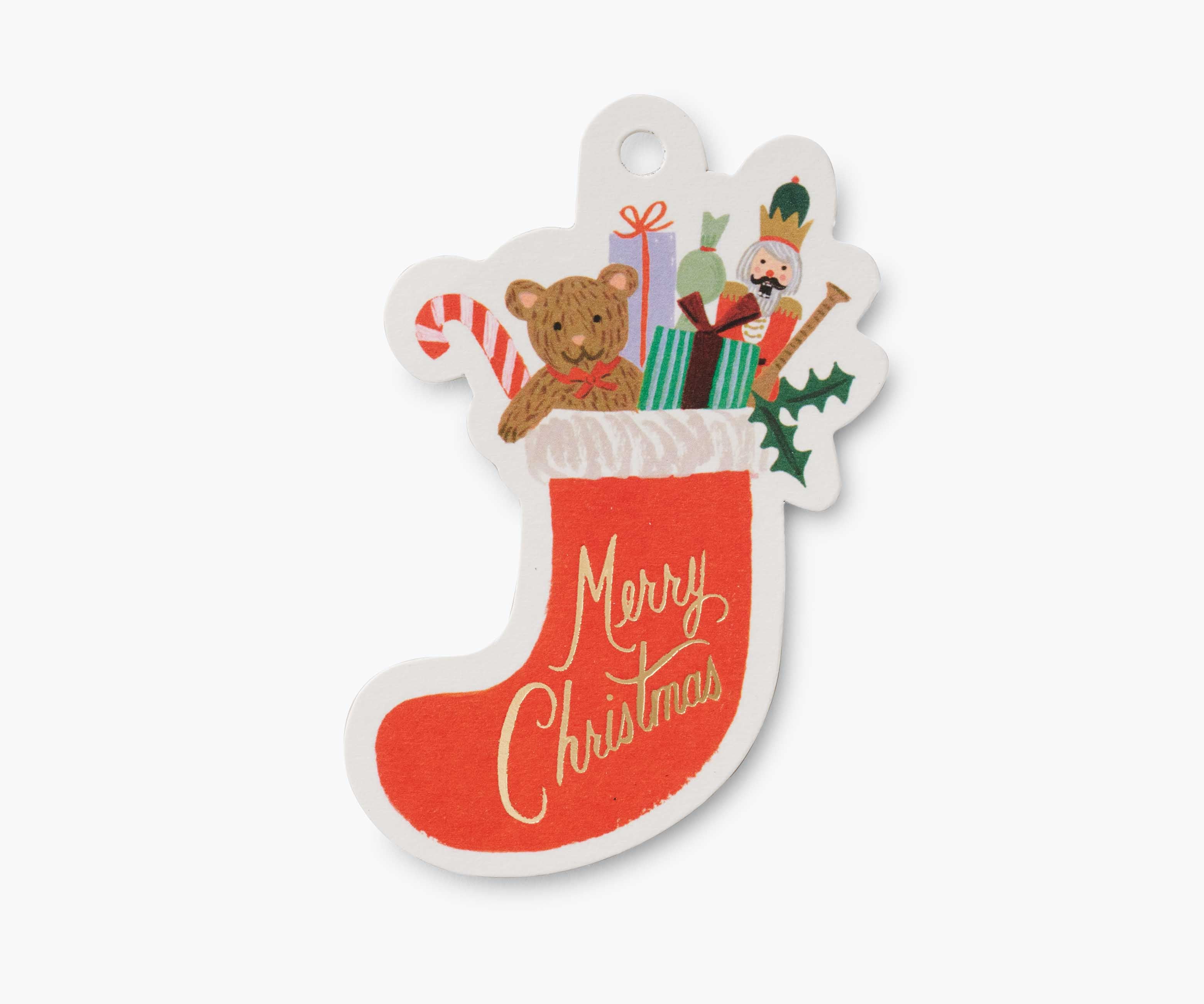 Holiday Gift Tags - Nutcracker Stocking