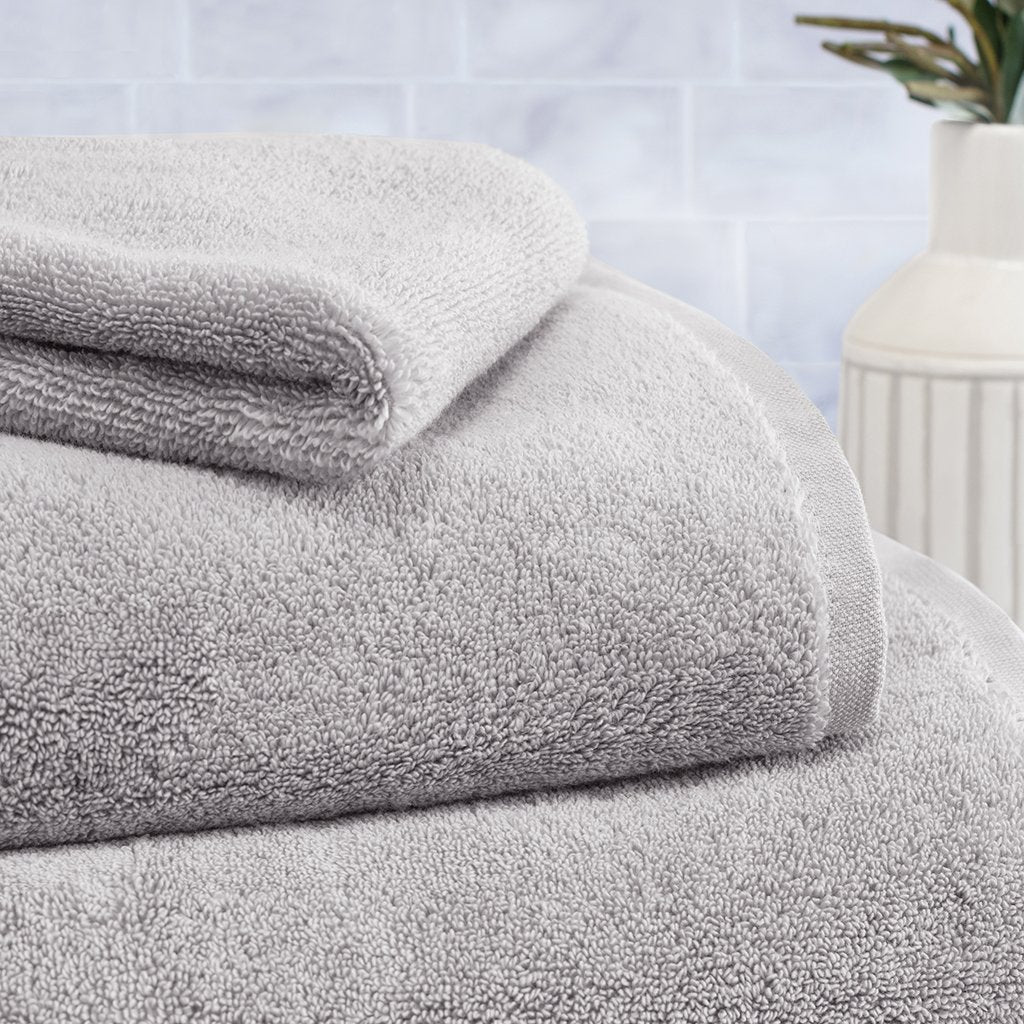 Plush Mist Grey Washcloth