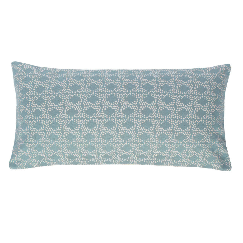 Seafoam Green and White Confetti Throw Pillow