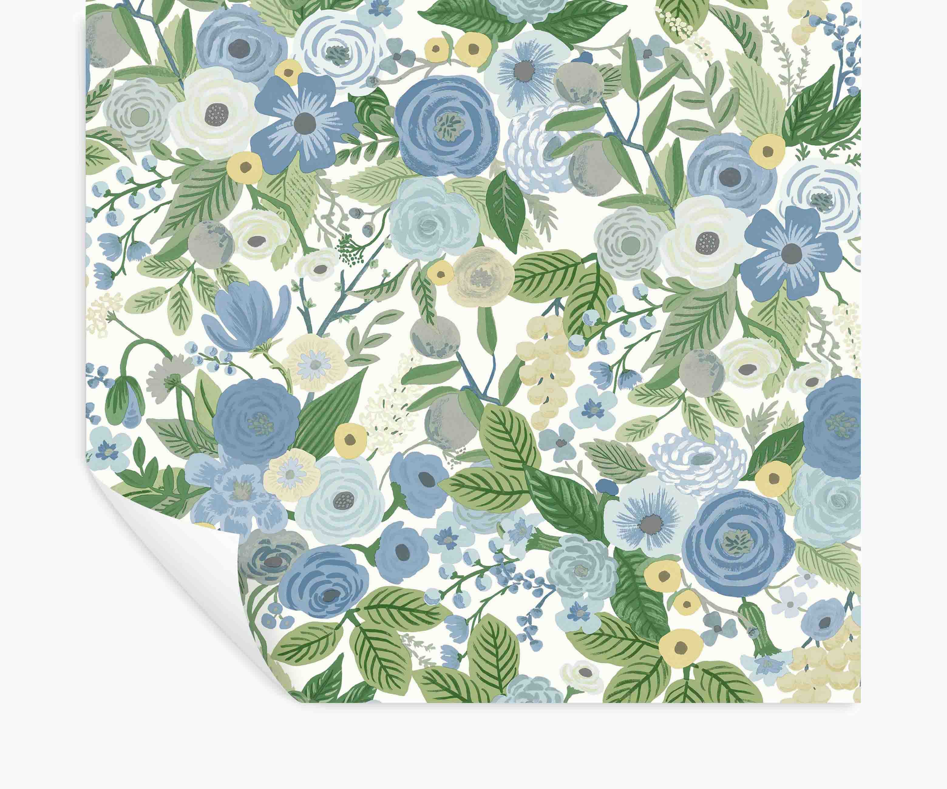 Garden Party Peel & Stick Wallpaper - Blue & Green