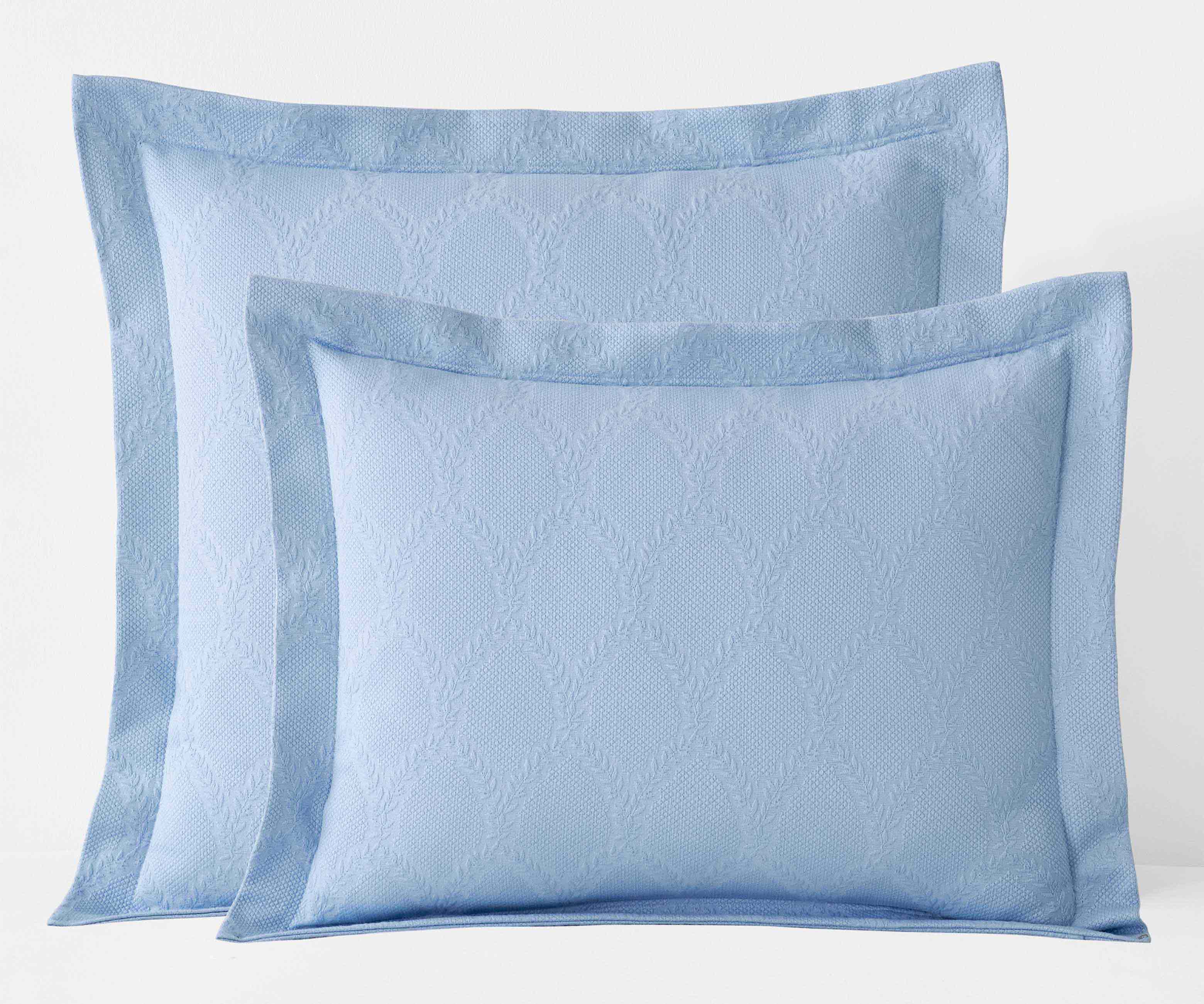 Matelassé Coverlet Sham - Laurel Blue