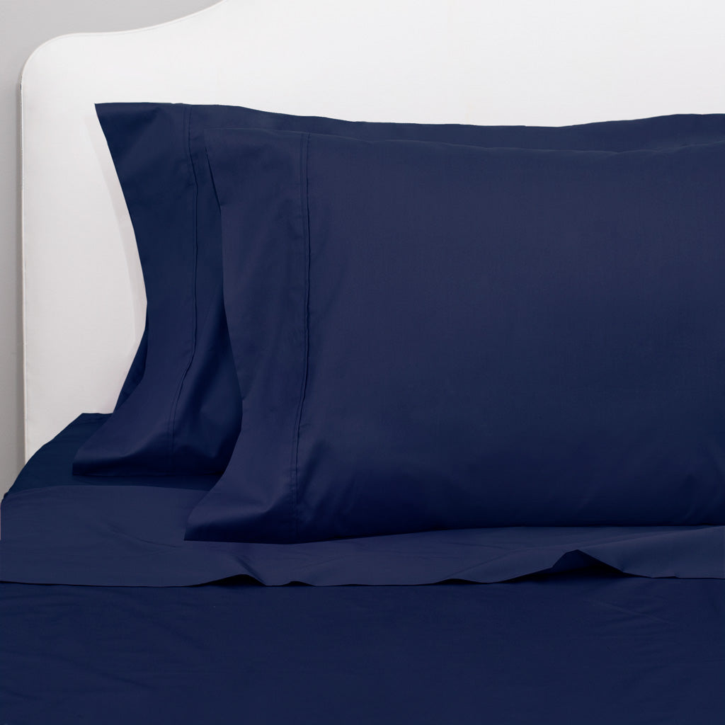 Navy Blue 400 Thread Count Sheet Set 2 (Fitted & Pillow Cases)