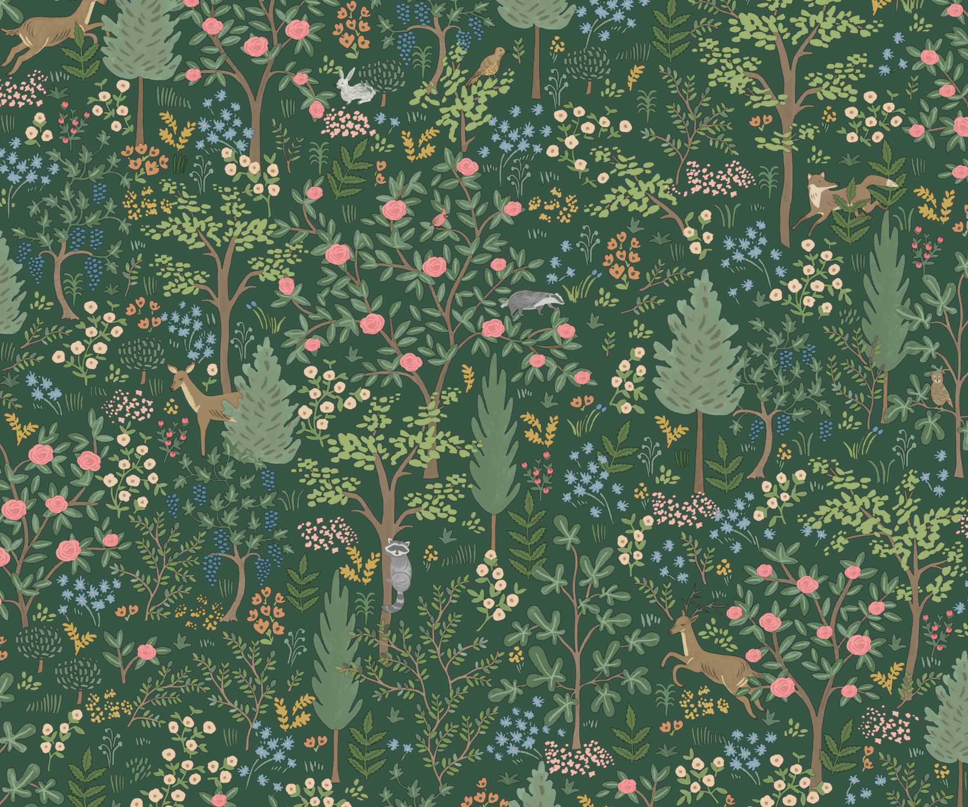 Woodland Peel & Stick Wallpaper - Emerald