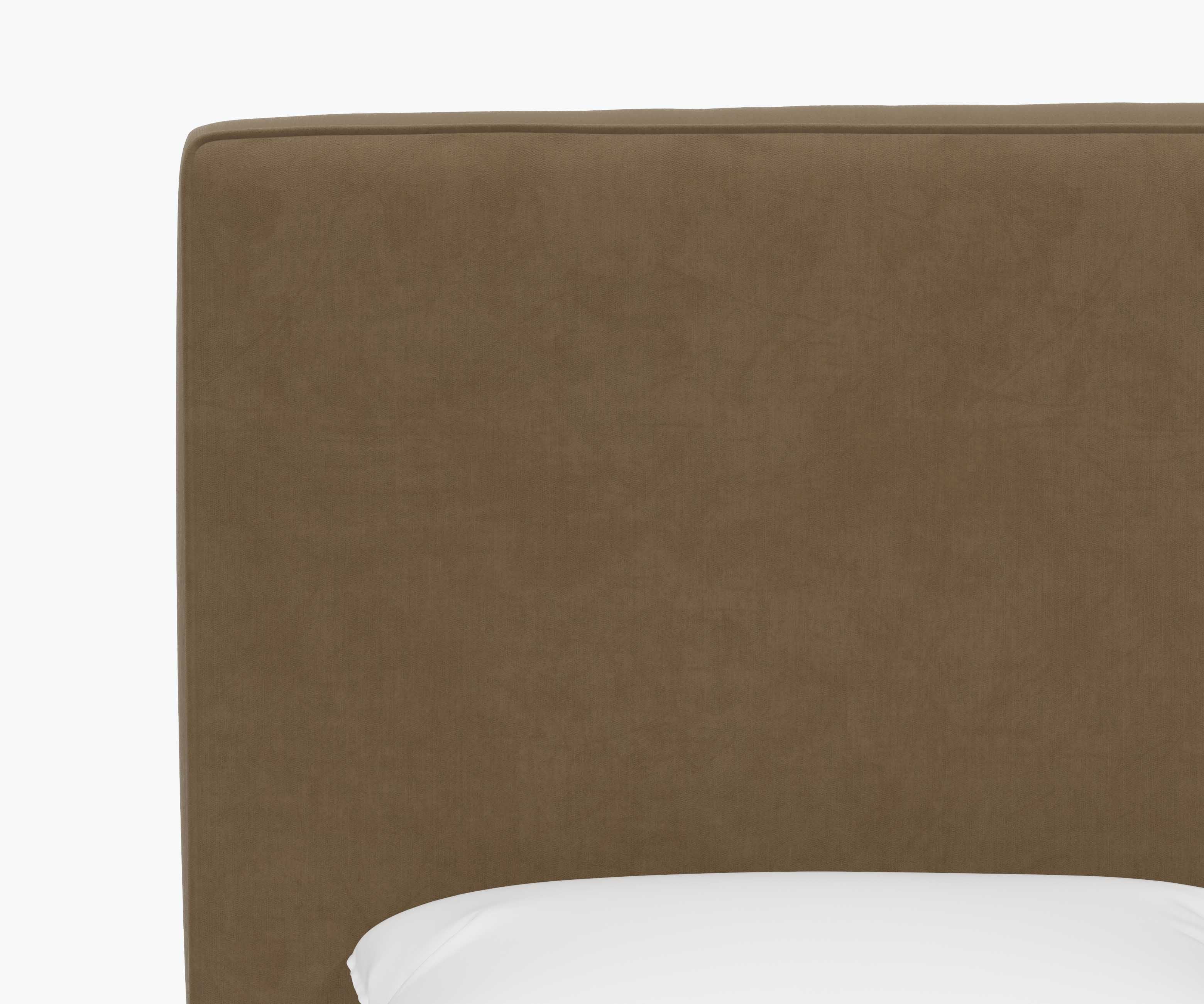 Elly Headboard - Walnut Velvet