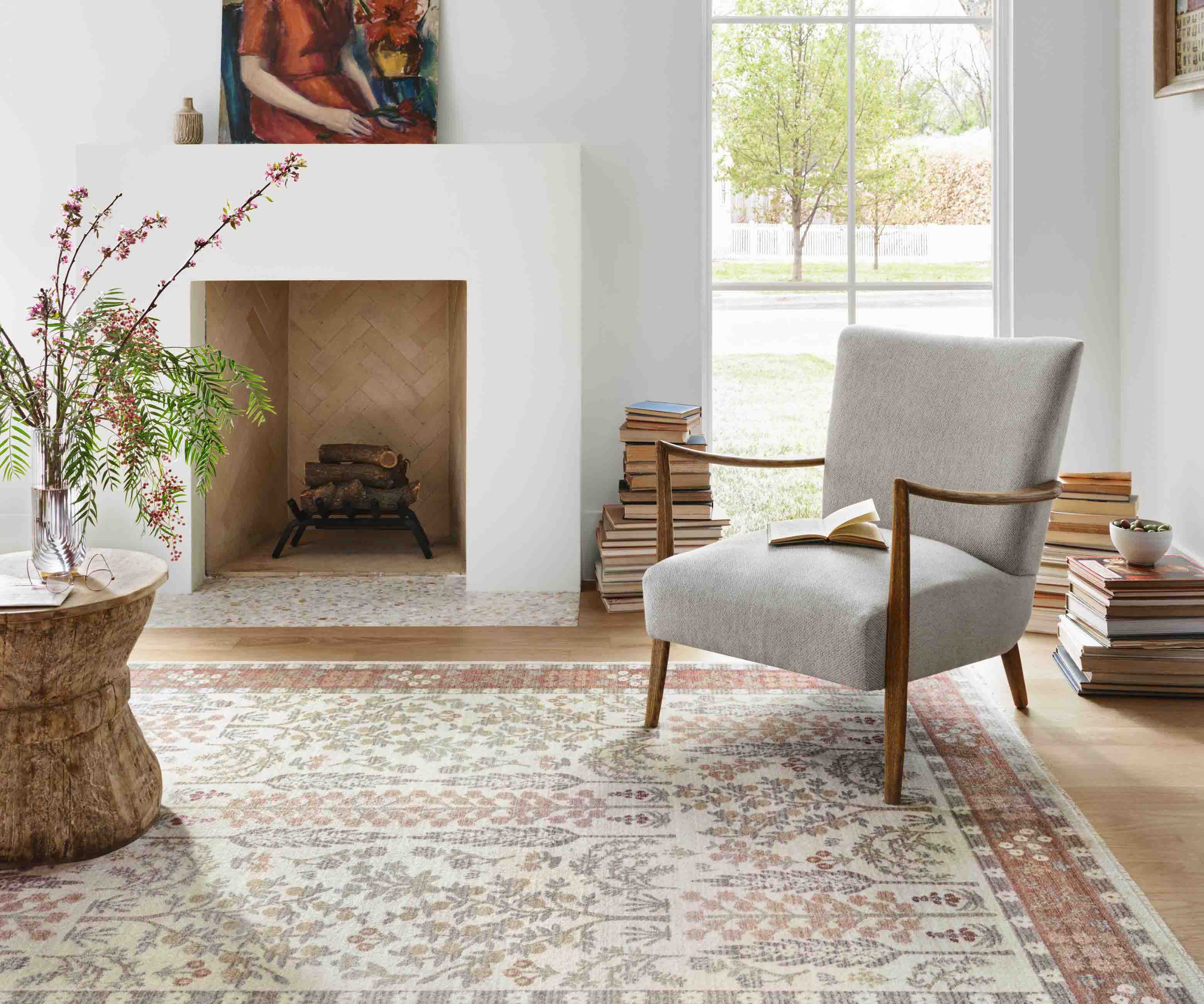 Holland Fenna Power-Loomed Rug - Rust