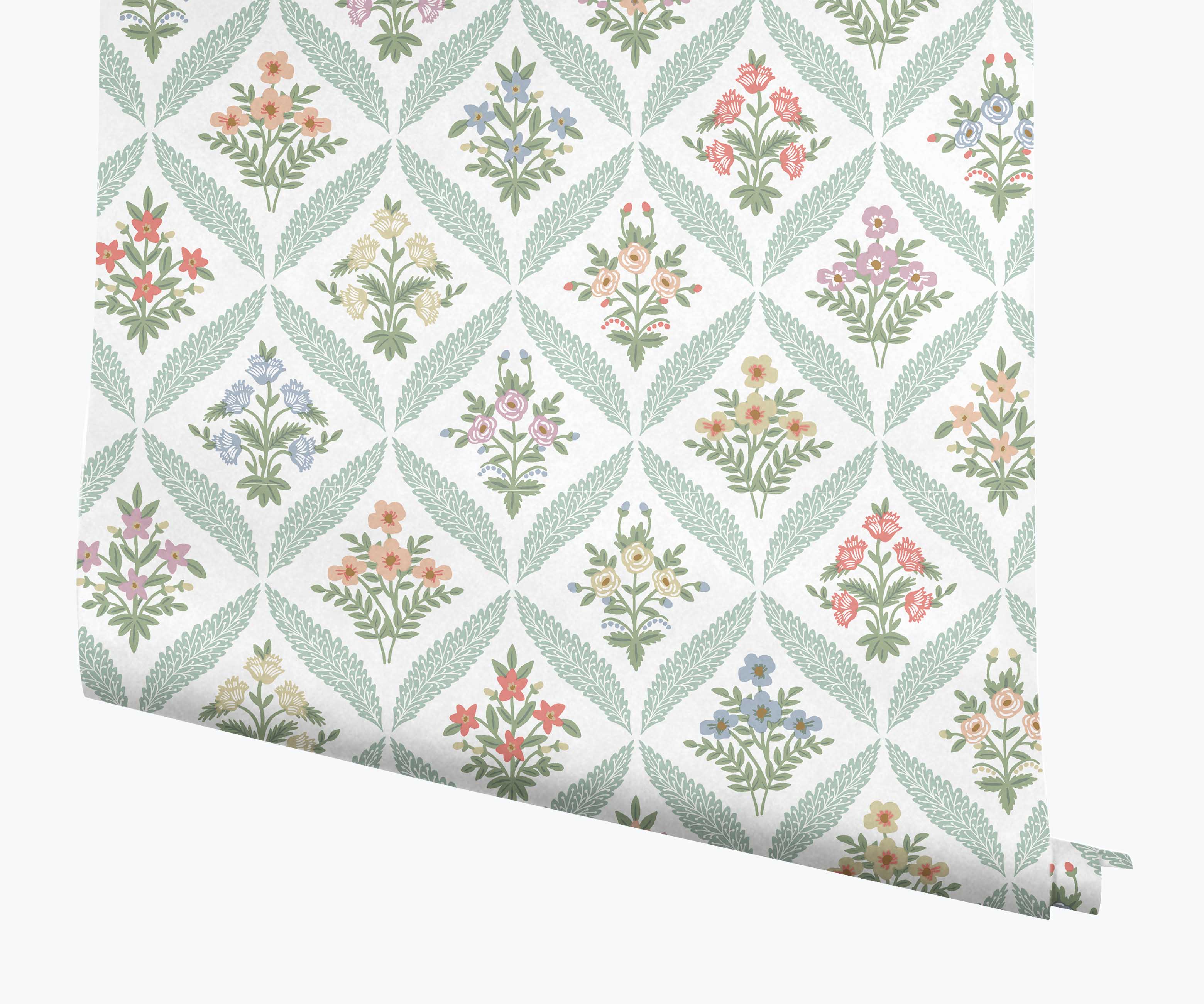 Estee Garden Wallpaper - Pastel Multi