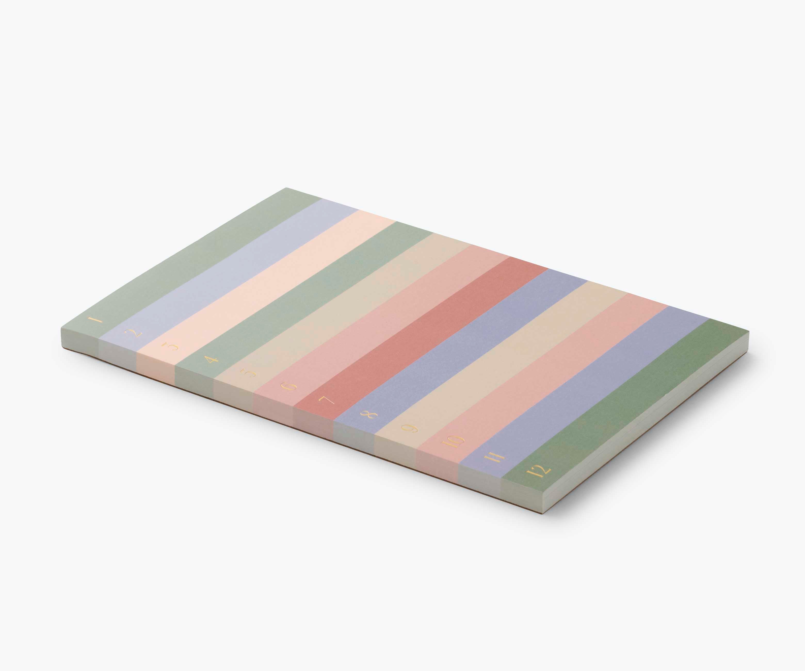 Large Memo Notepad - Muted Numbered Colorblock