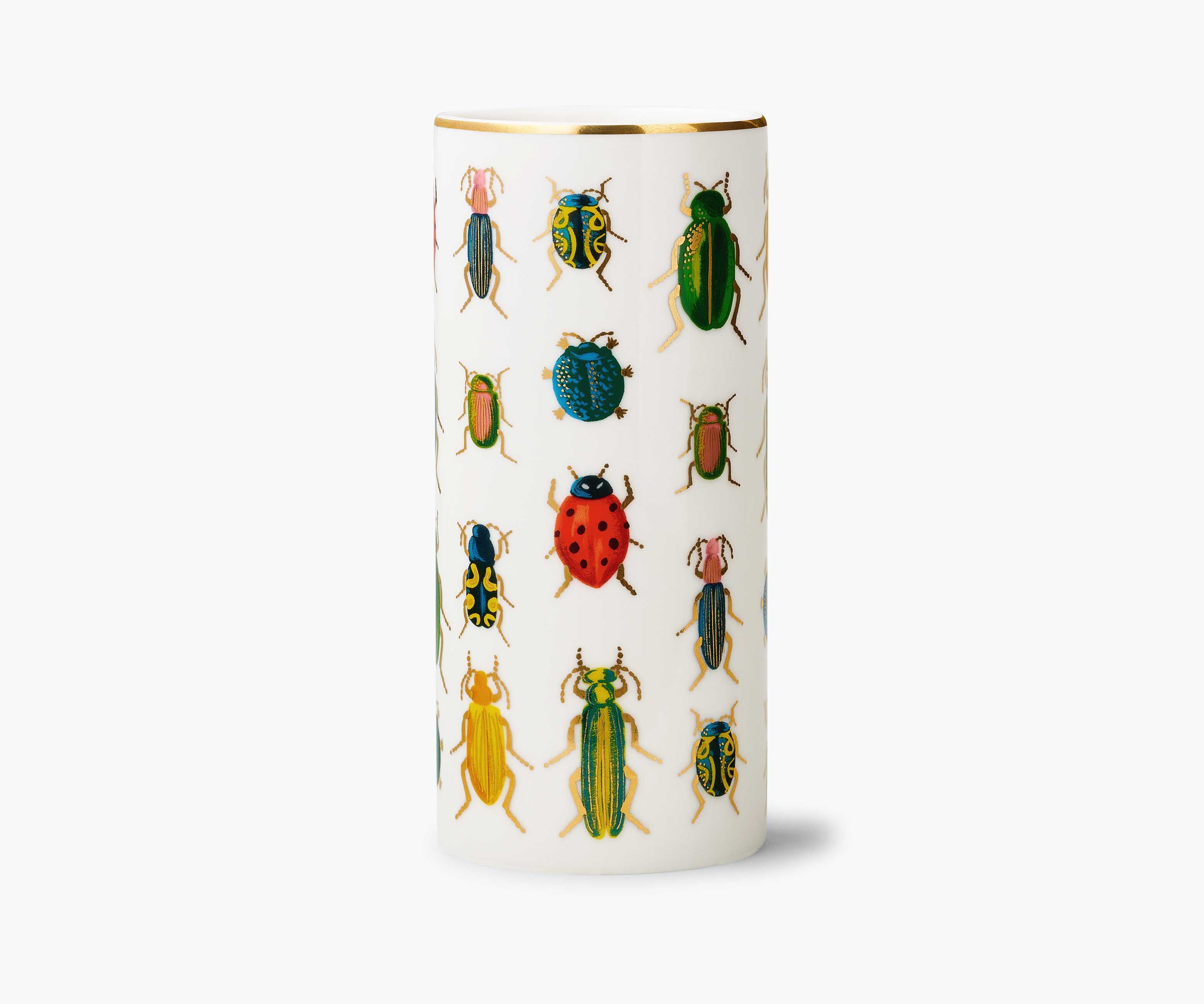 Porcelain Vase - Beetles & Bugs