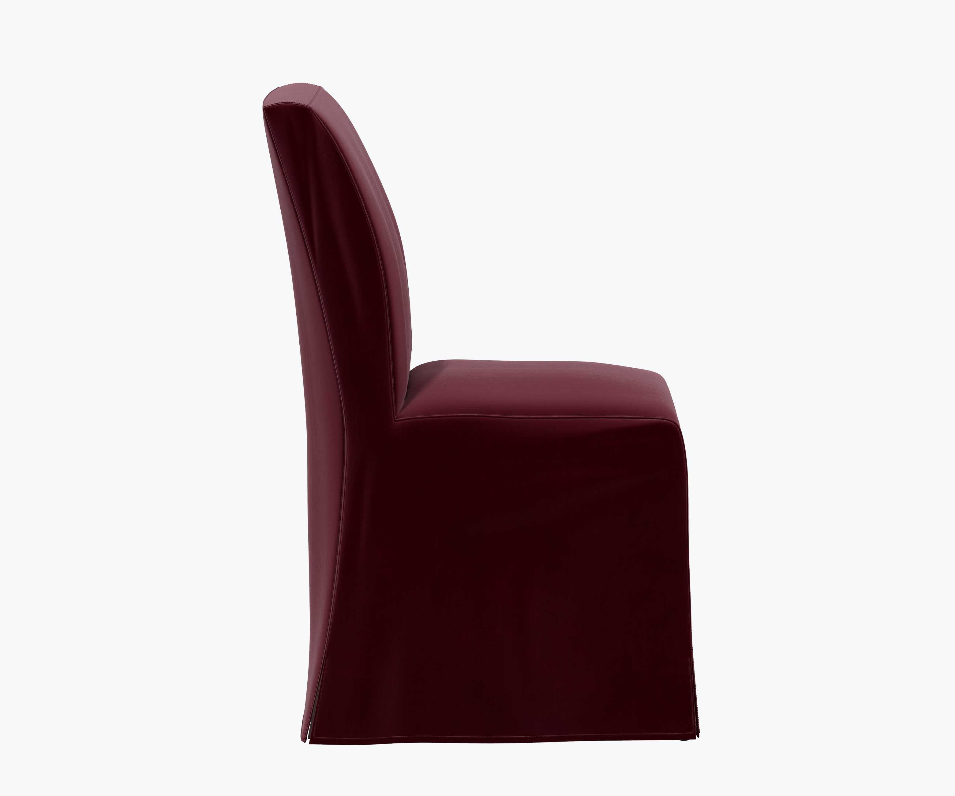 Frances Slipcover Dining Chair - Plum Velvet