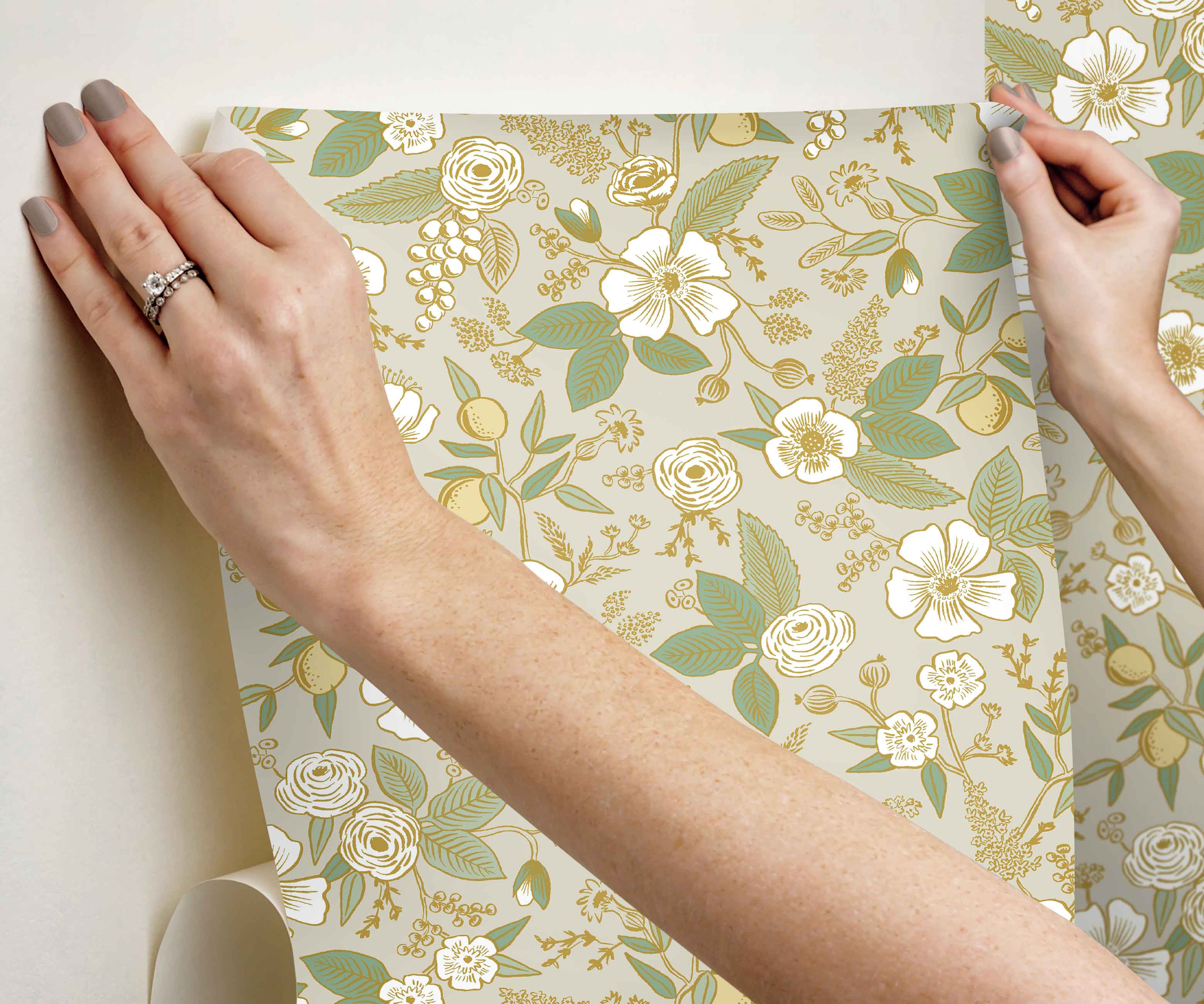 Colette Peel & Stick Wallpaper - Linen