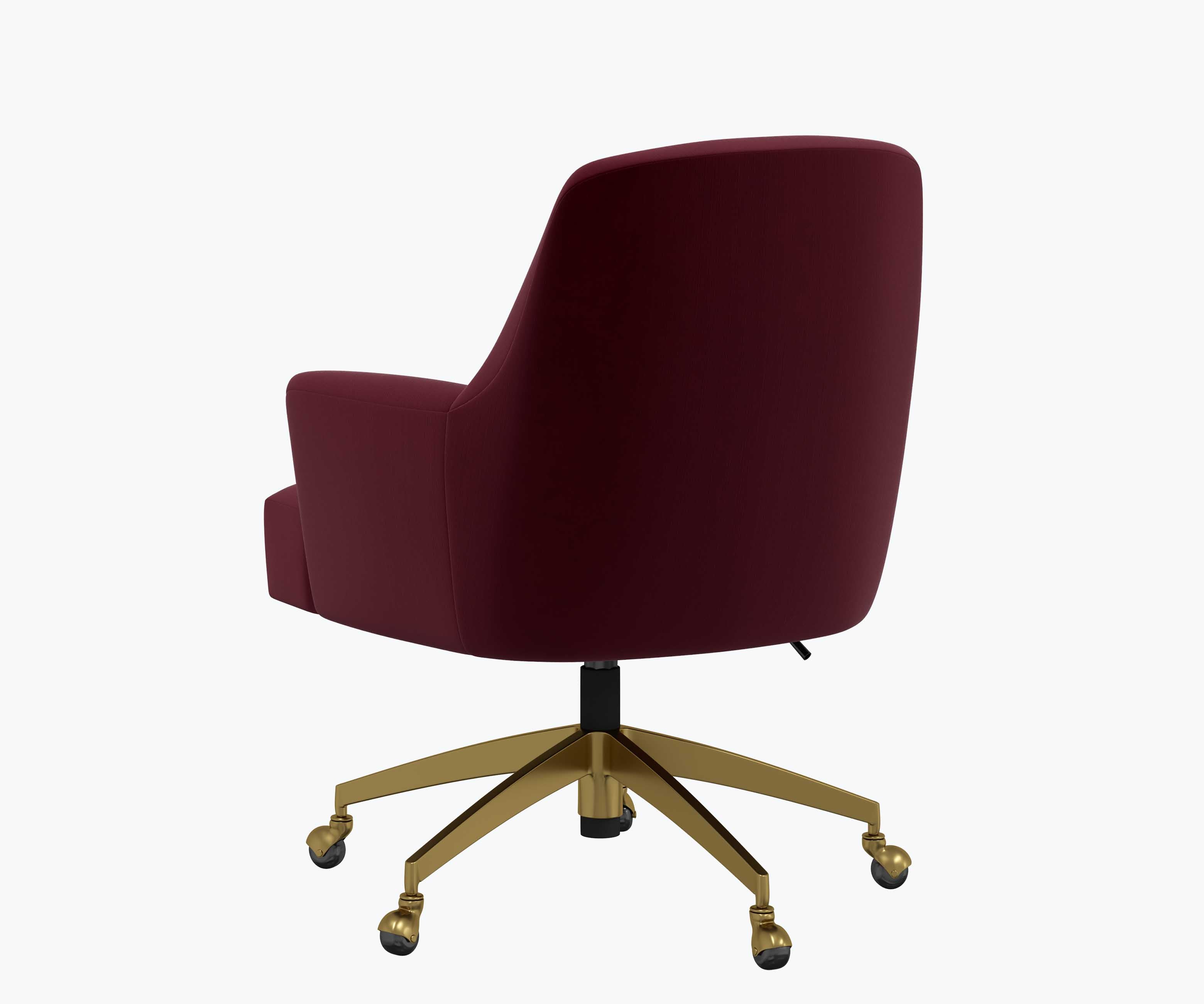 Cambridge Desk Chair - Plum Velvet