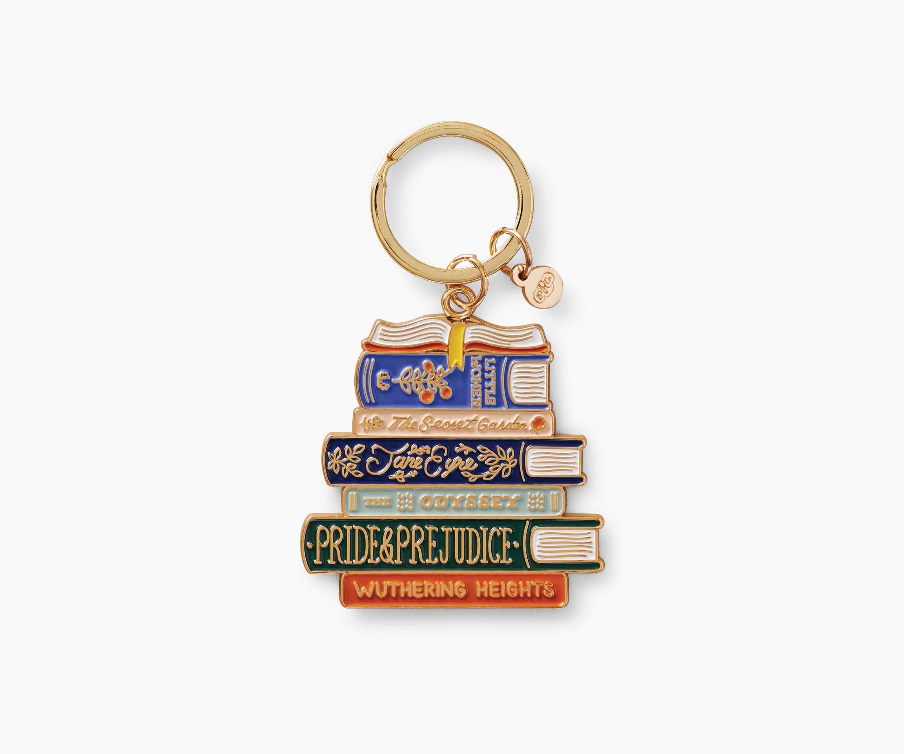 Enamel Keychain - Book Club