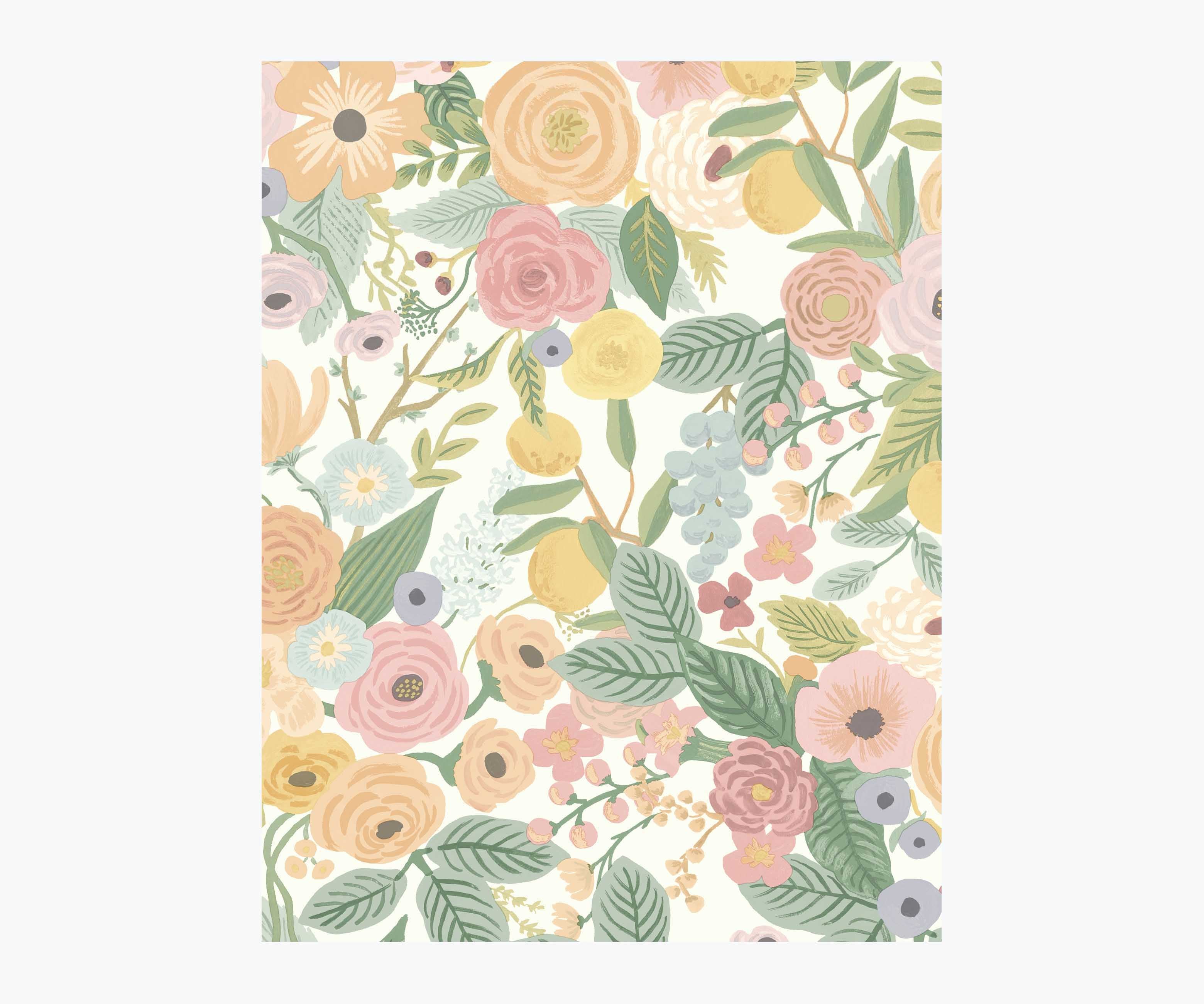 Garden Party Wallpaper Sample - Pastel Multi