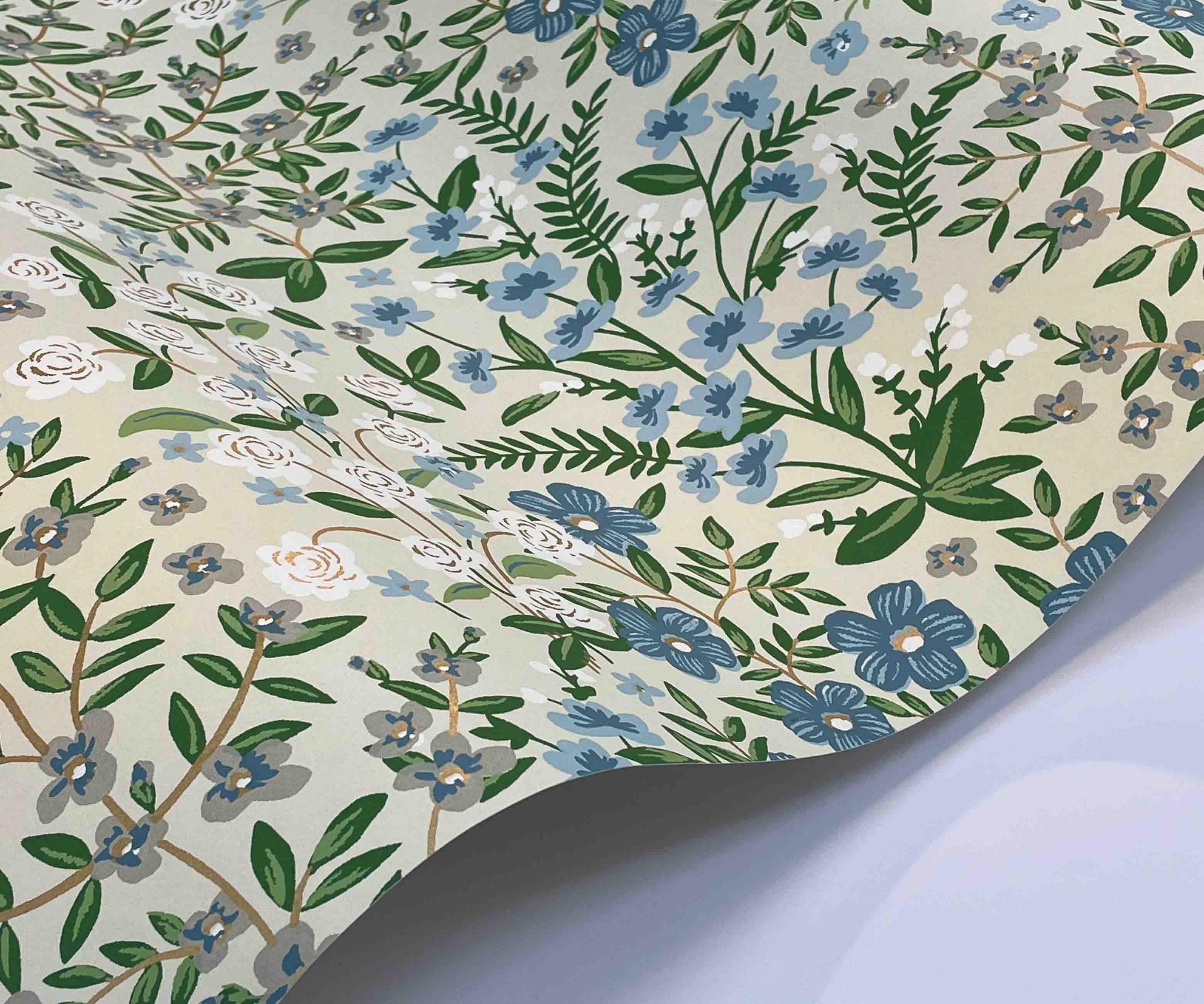 Wildwood Garden Wallpaper Sample - Linen