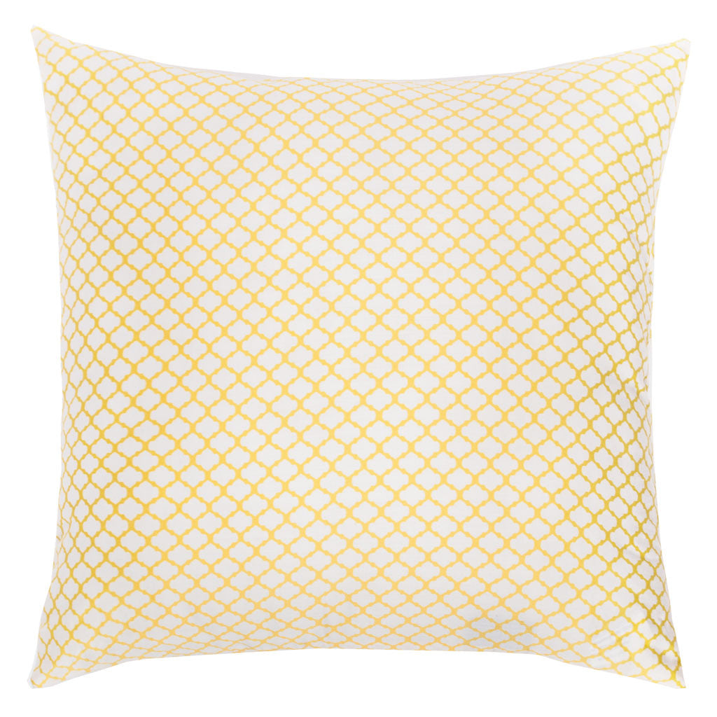 Yellow Cloud Throw Pillow