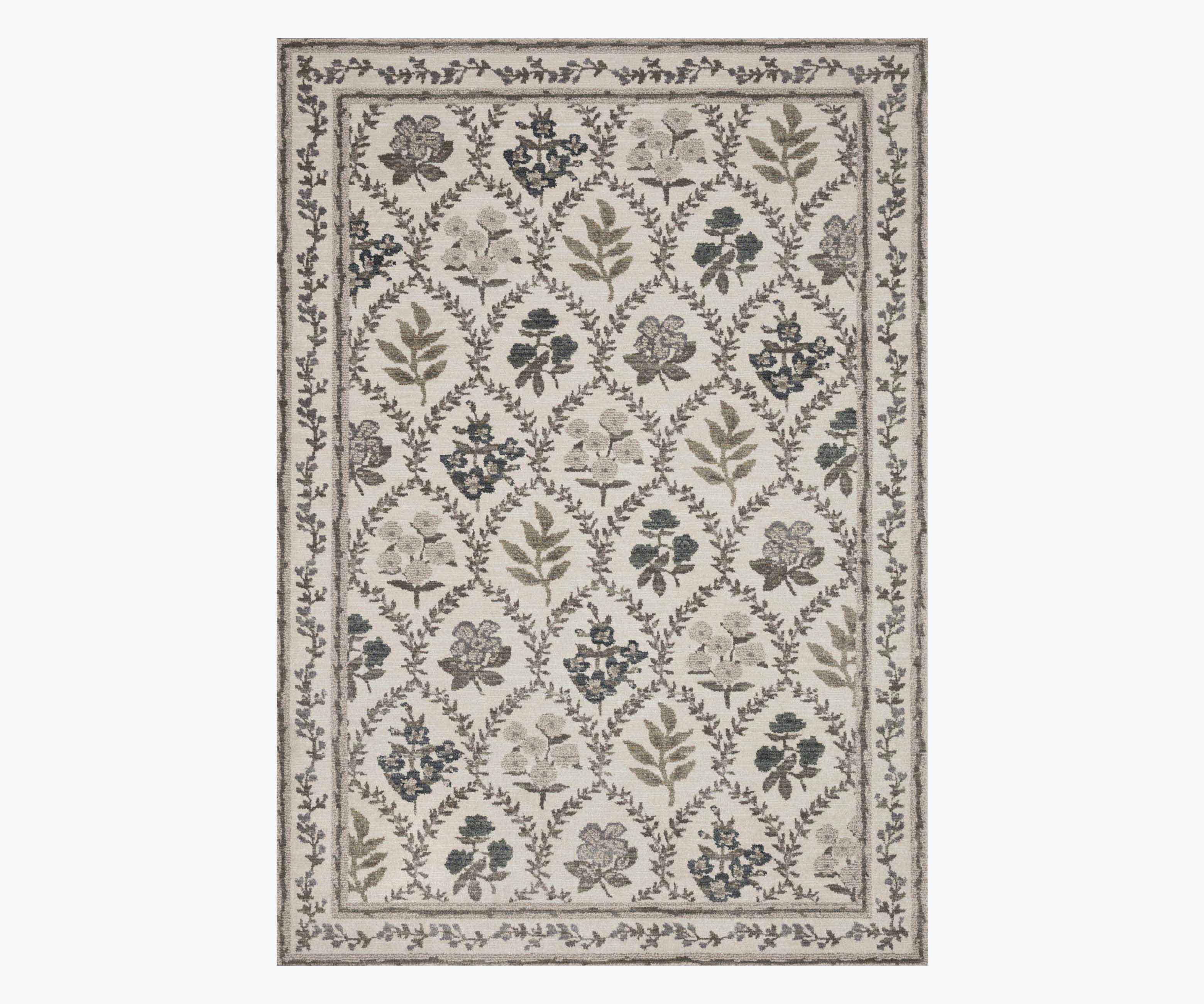 Fiore Hawthorne Power Loomed Rug - Ivory