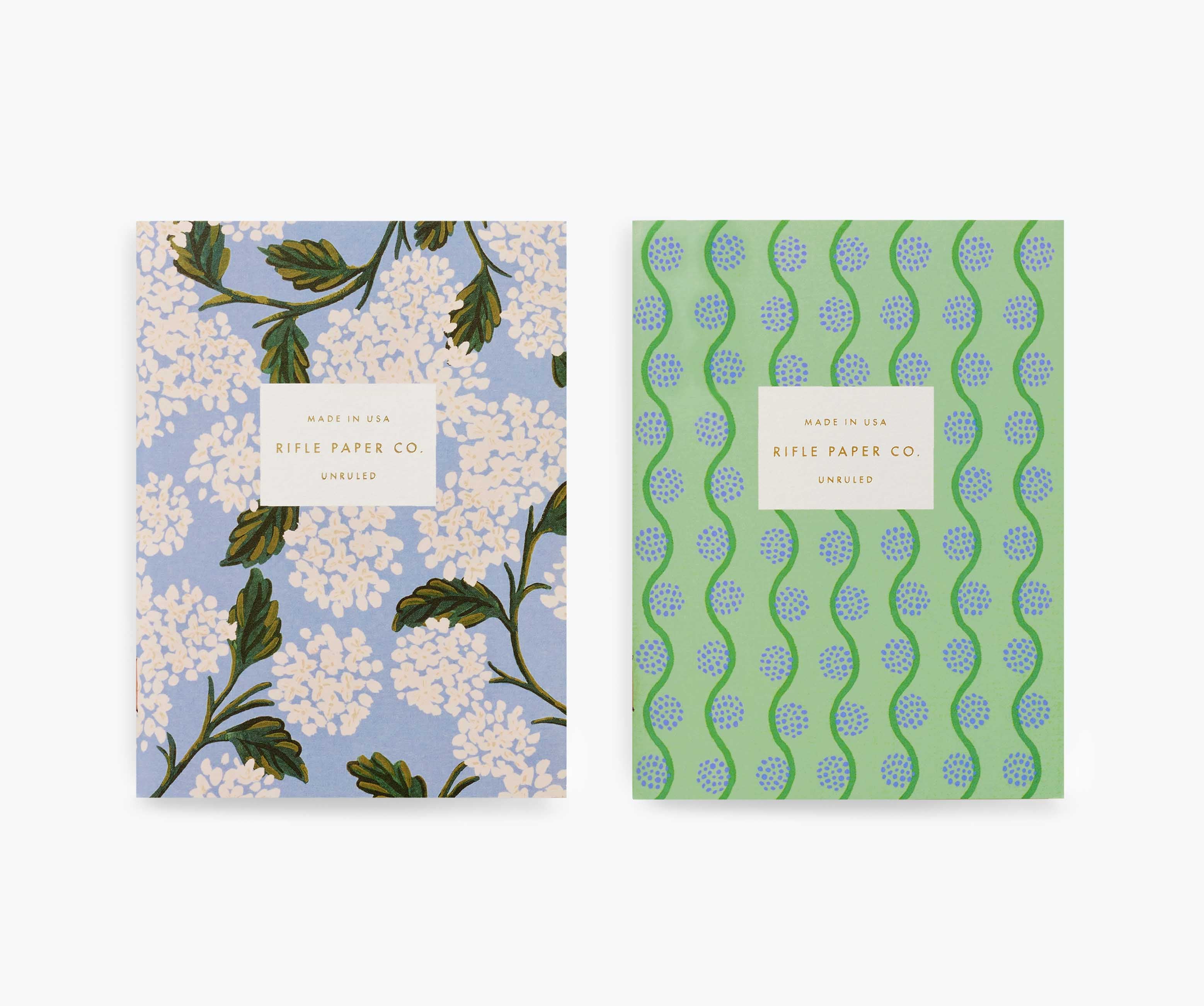 Pocket Notebook Set - Hydrangea