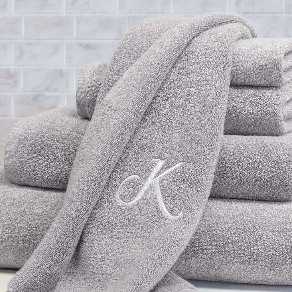 Plush Mist Grey Towel Essentials Bundle (2 Wash + 2 Hand + 2 Bath Towels)